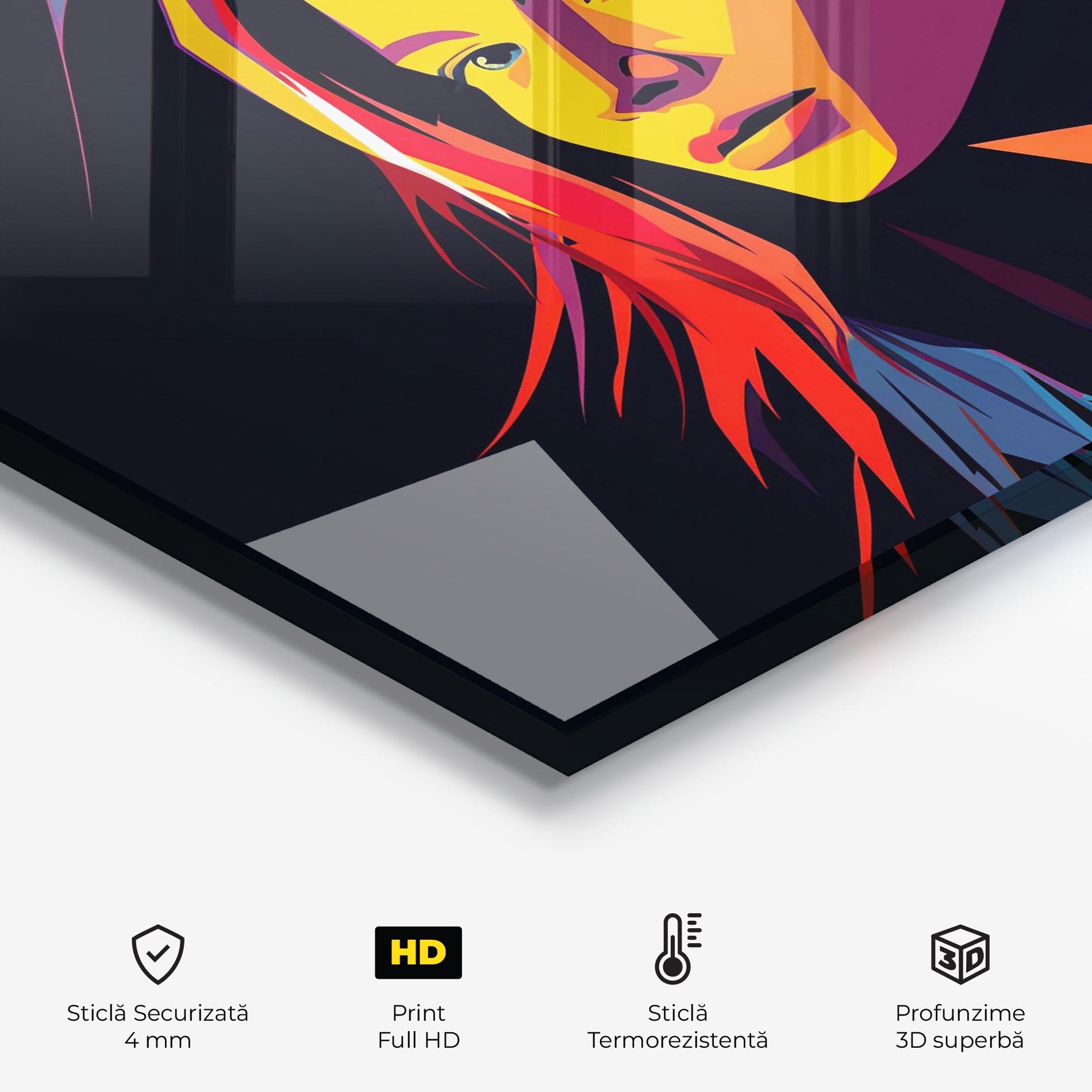 Panou Sticla Bucatarie Orange Pop Light mockup 2