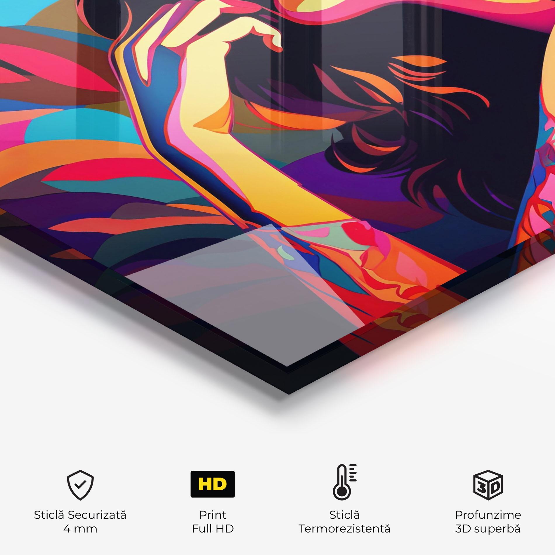 Panou Sticla Bucatarie Pop Color Mix mockup 2