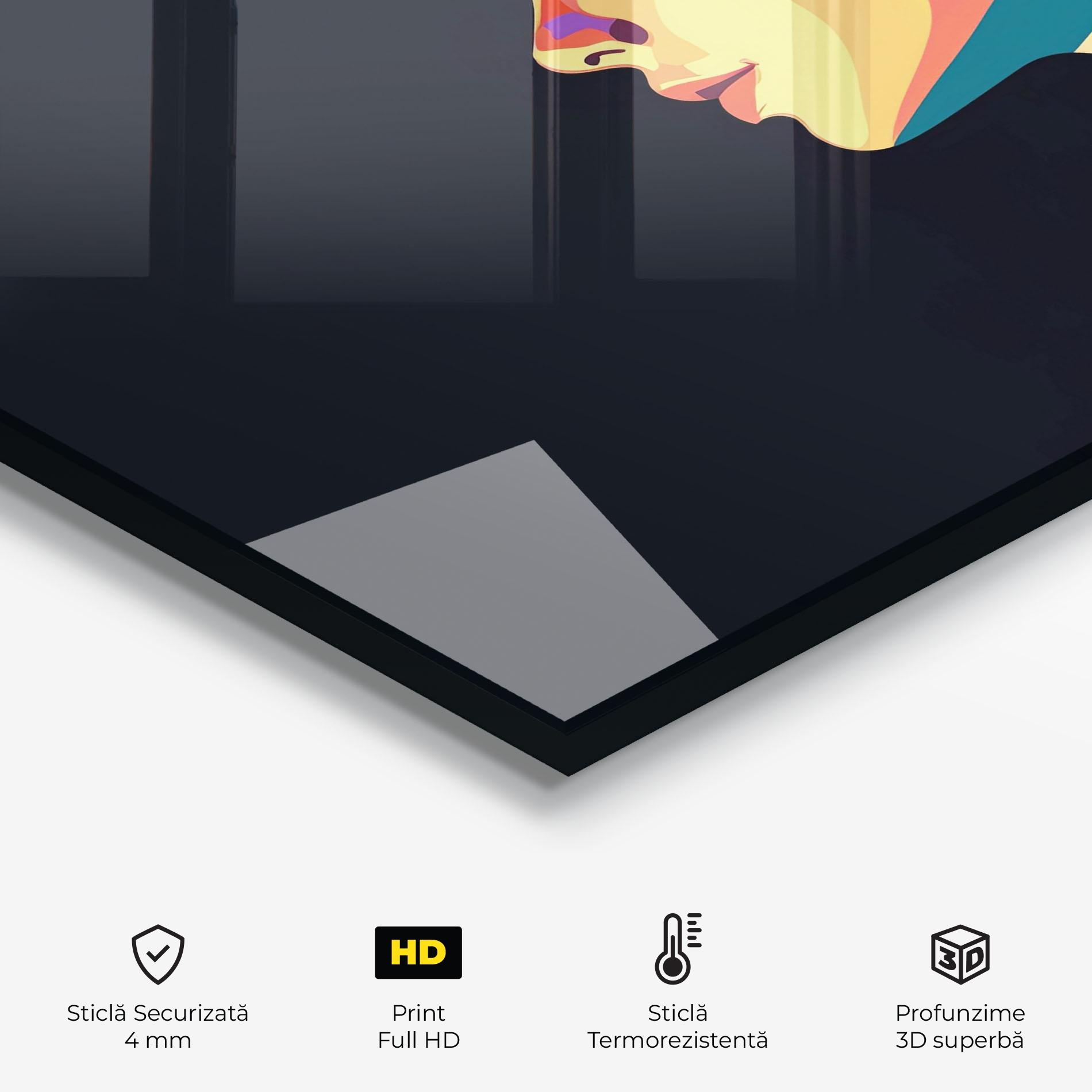 Panou Sticla Bucatarie Worm Pop Light mockup 2