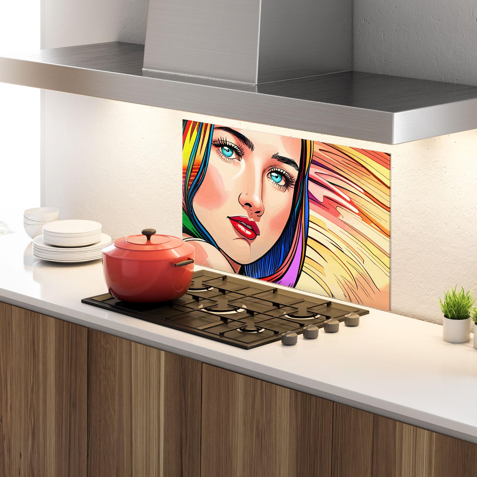 Panou Sticla Bucatarie Big Pop Eyes mockup 4