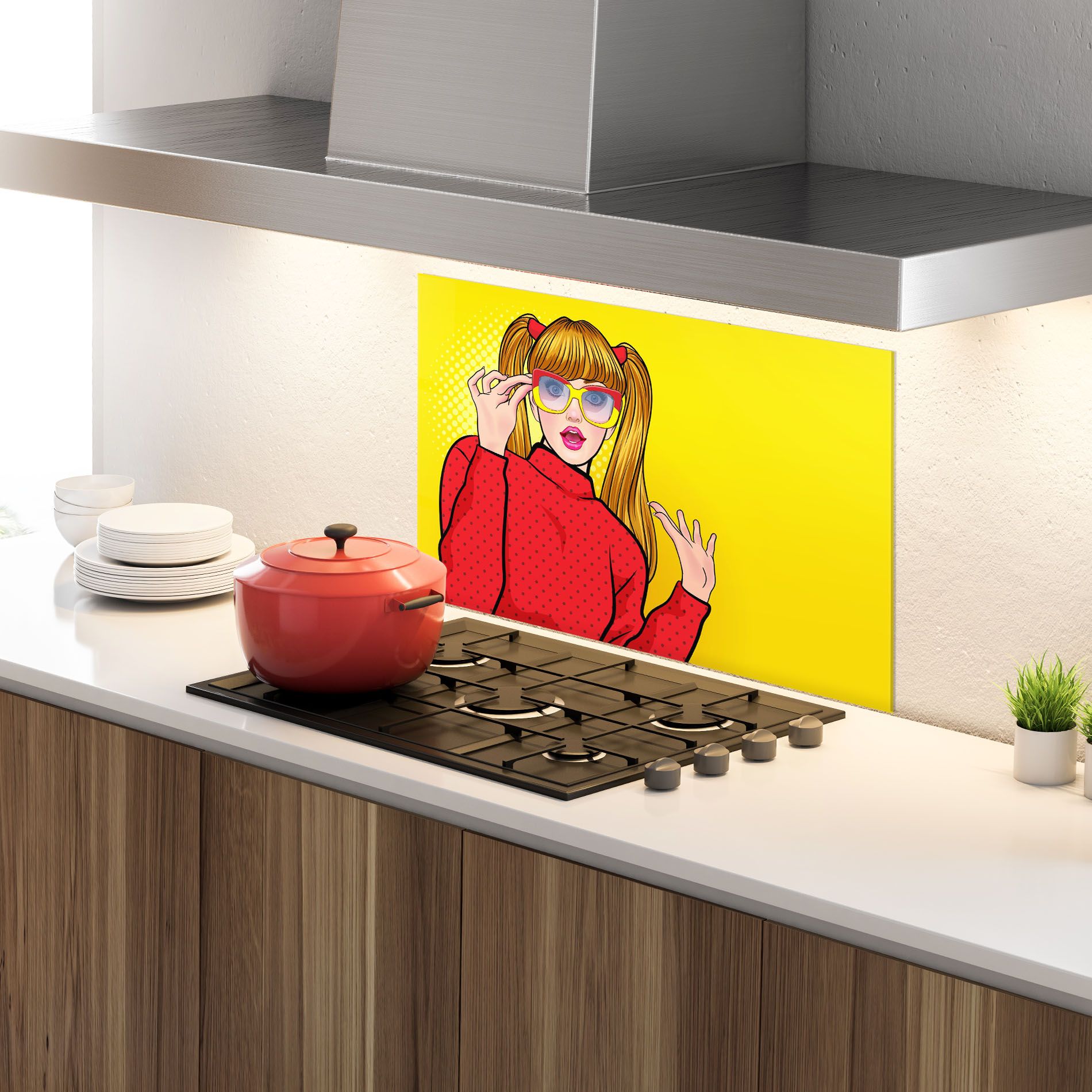 Pop Woman Surprised mockup 4