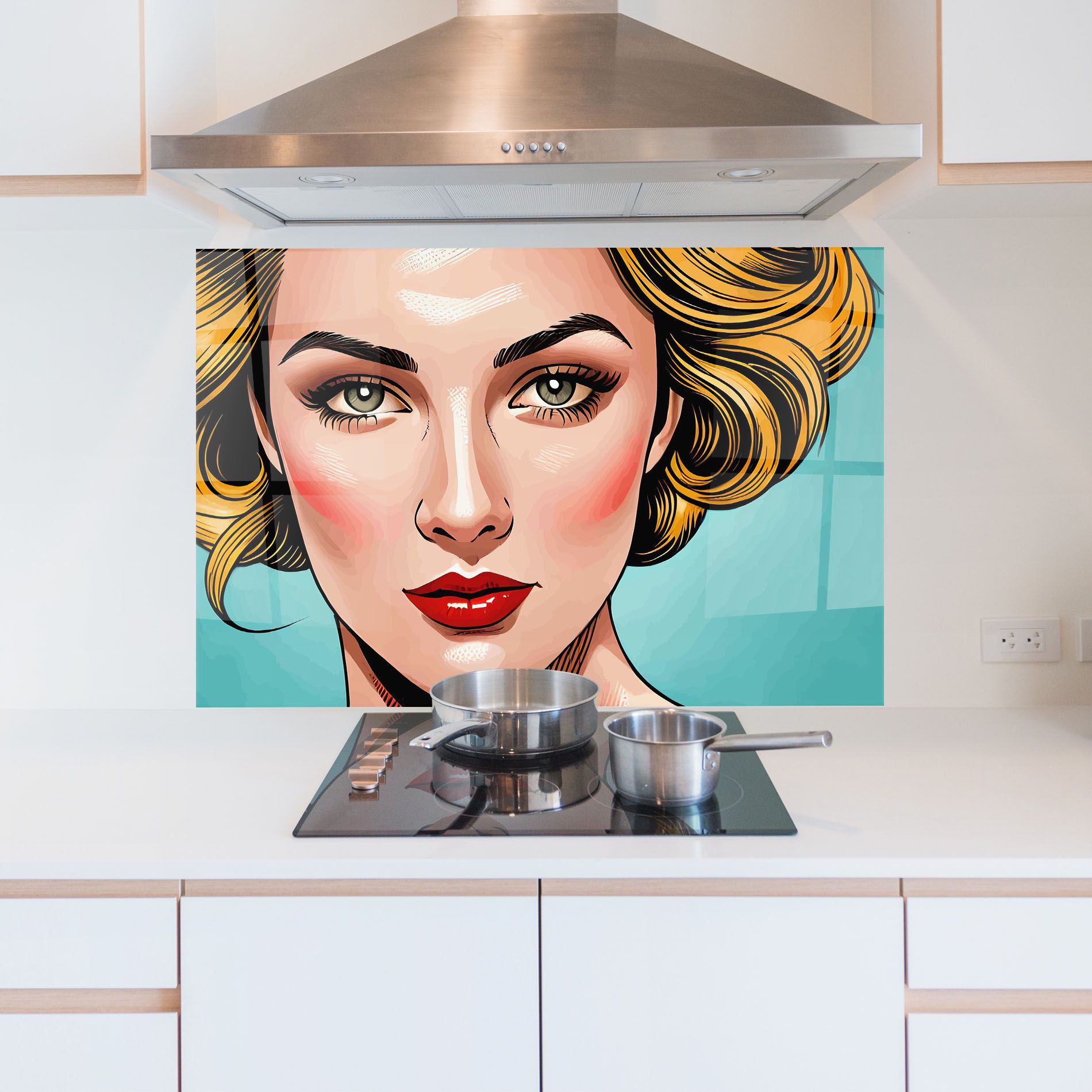 Pop Blonde Lady mockup 5