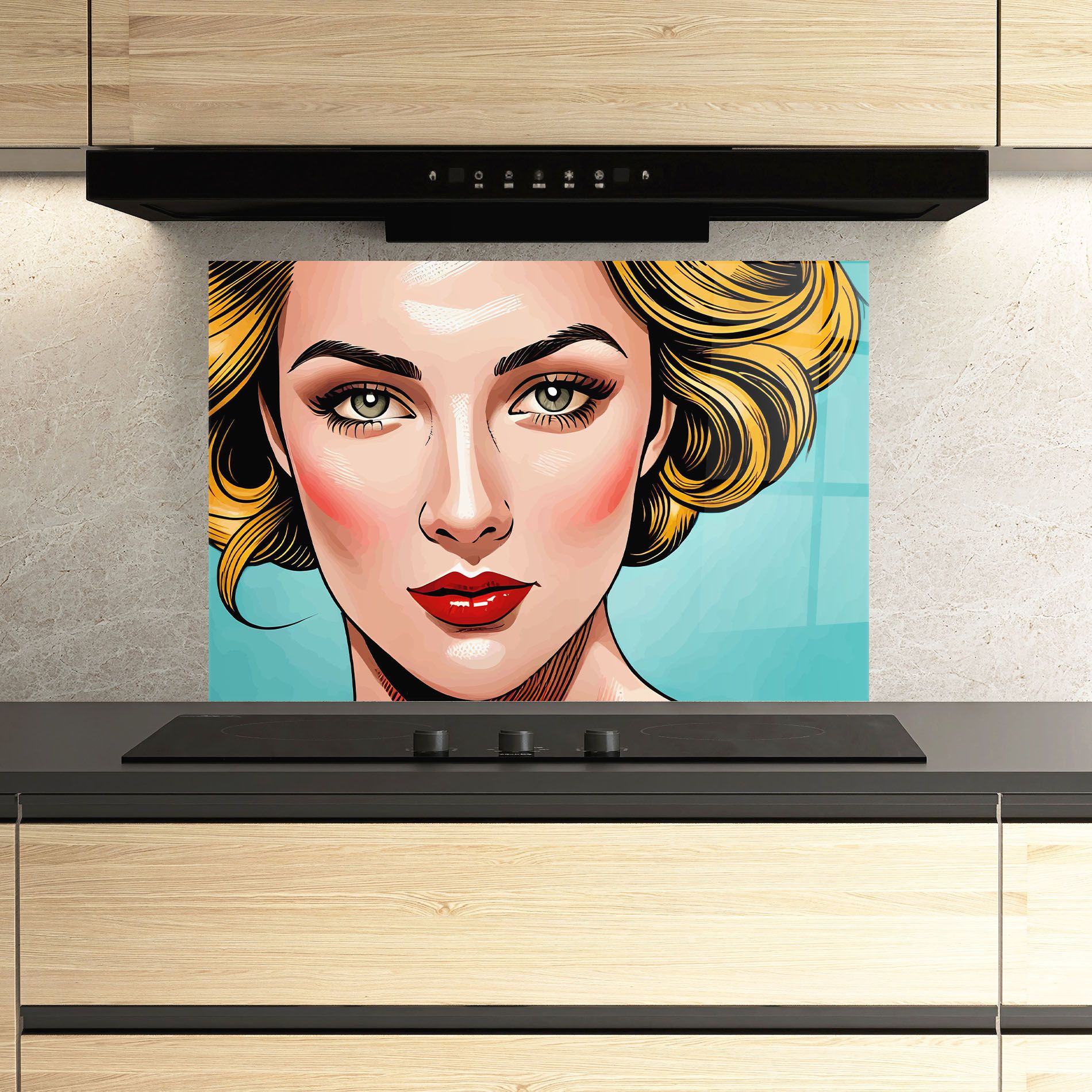 Pop Blonde Lady mockup 3