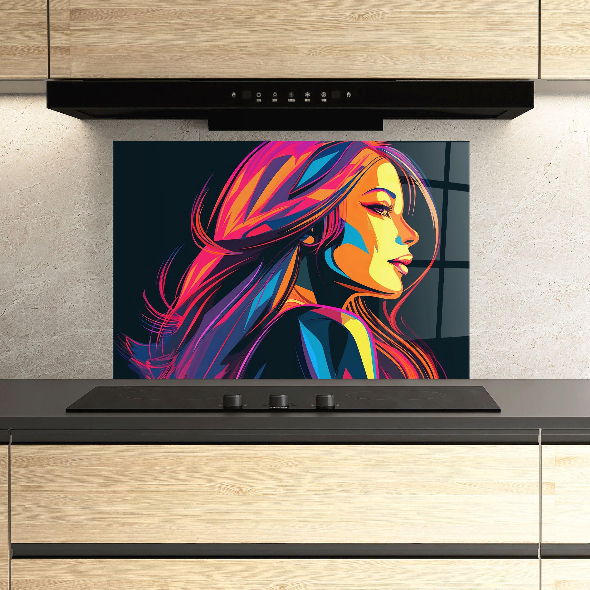 Panou Sticla Bucatarie Pop Worm Light mockup 3