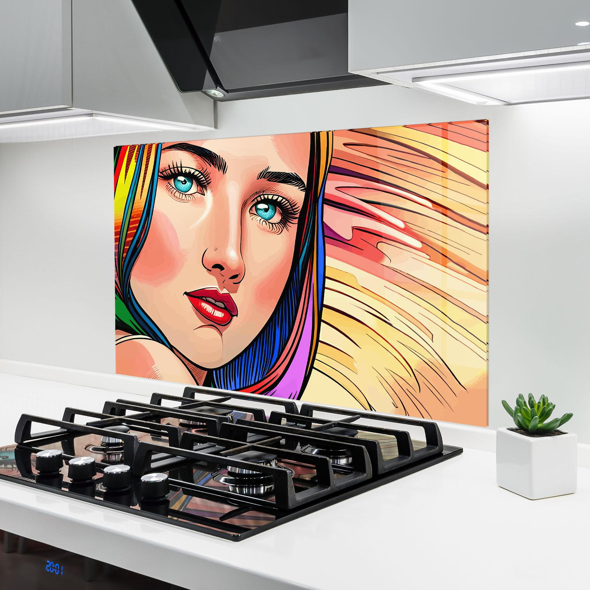 Panou Sticla Bucatarie Big Pop Eyes mockup 6