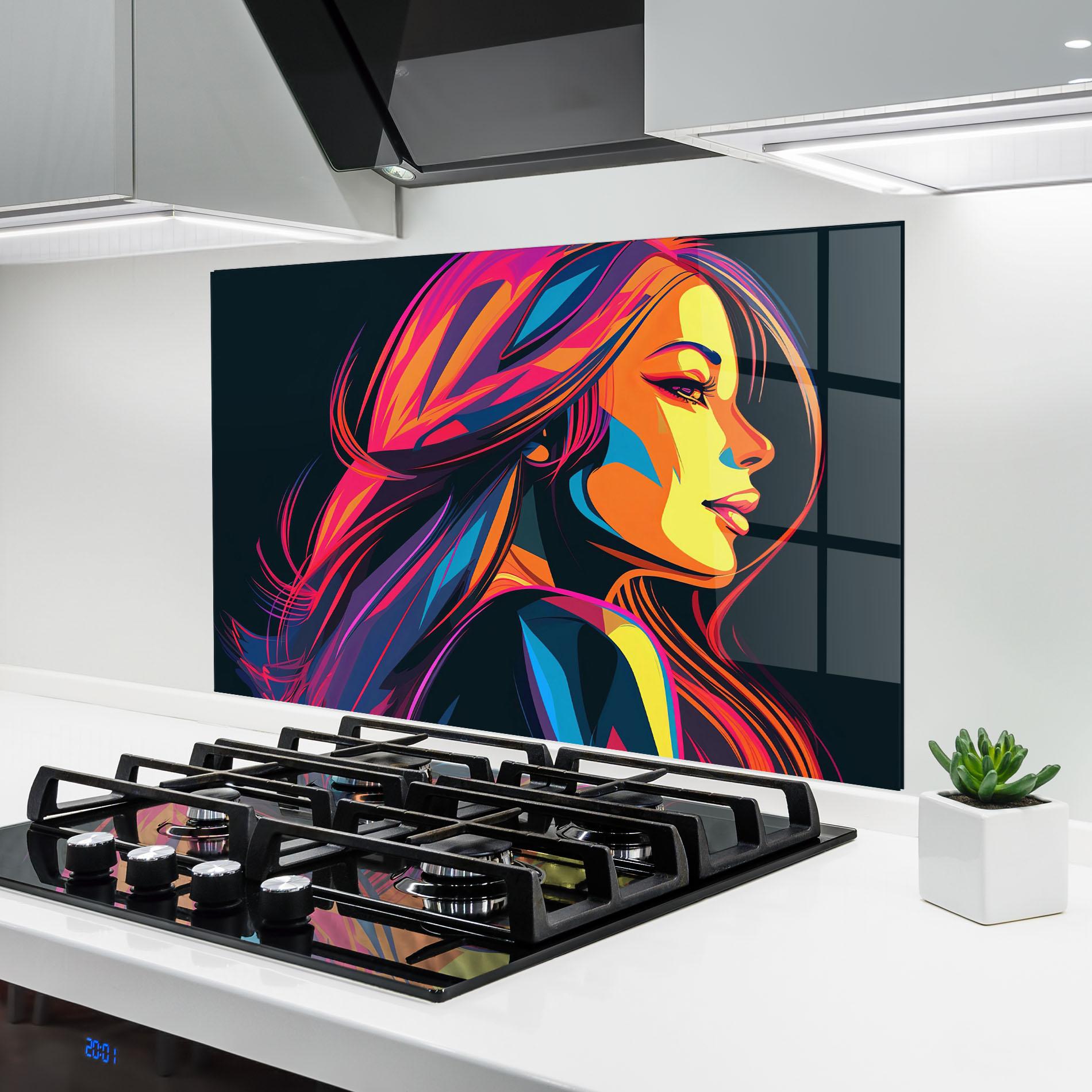 Panou Sticla Bucatarie Pop Worm Light mockup 6