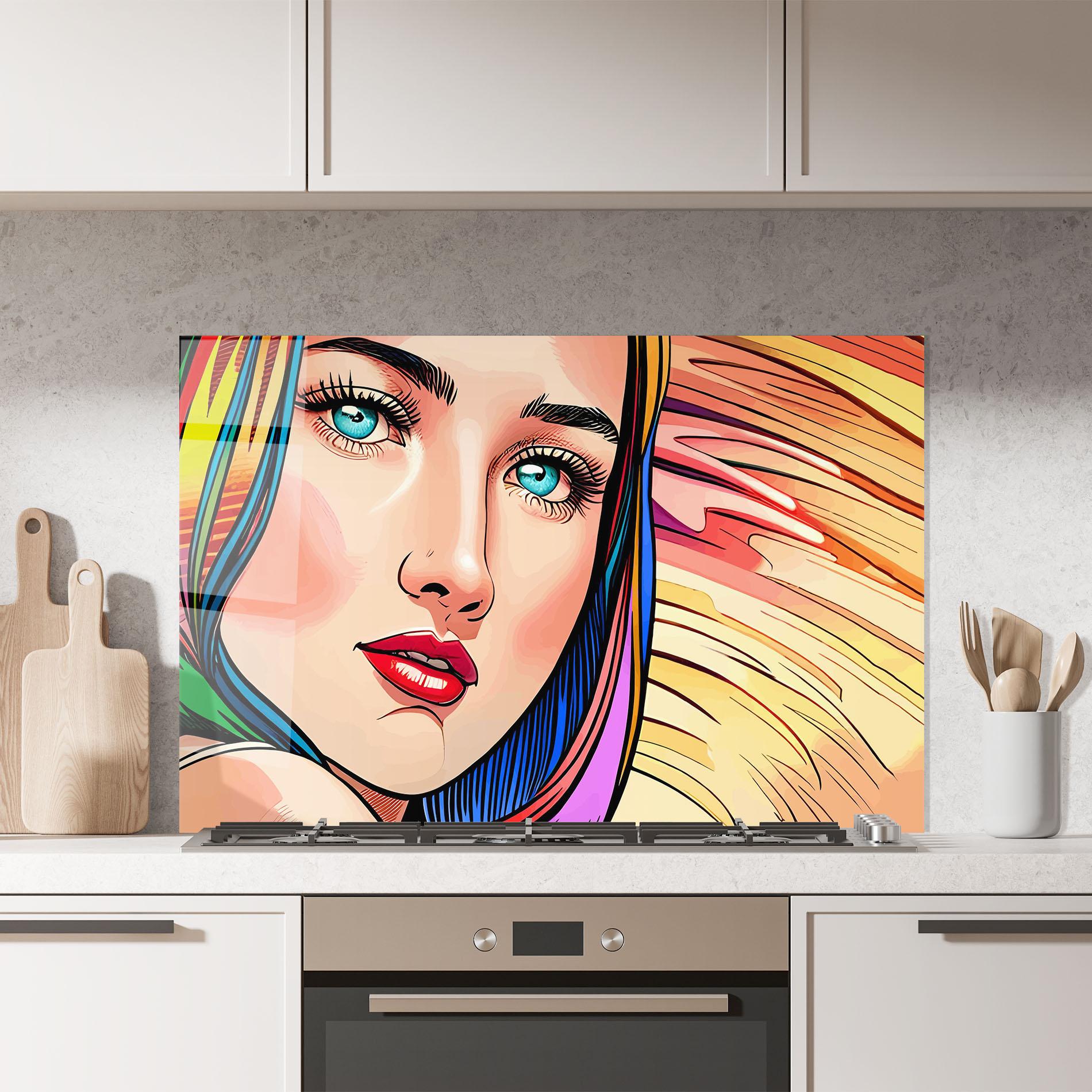 Panou Sticla Bucatarie Big Pop Eyes mockup 7