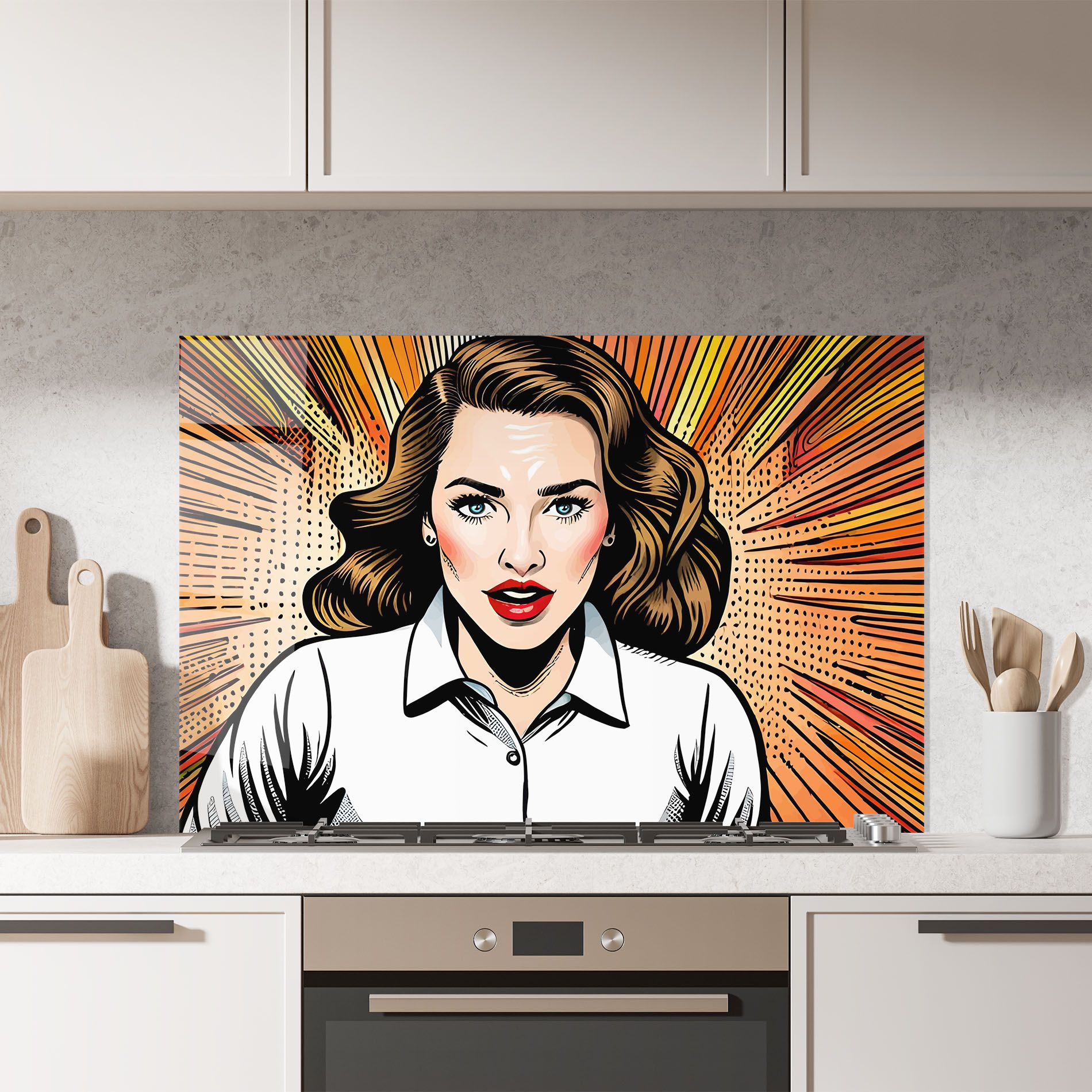 Blue Eye Pop Art mockup 7