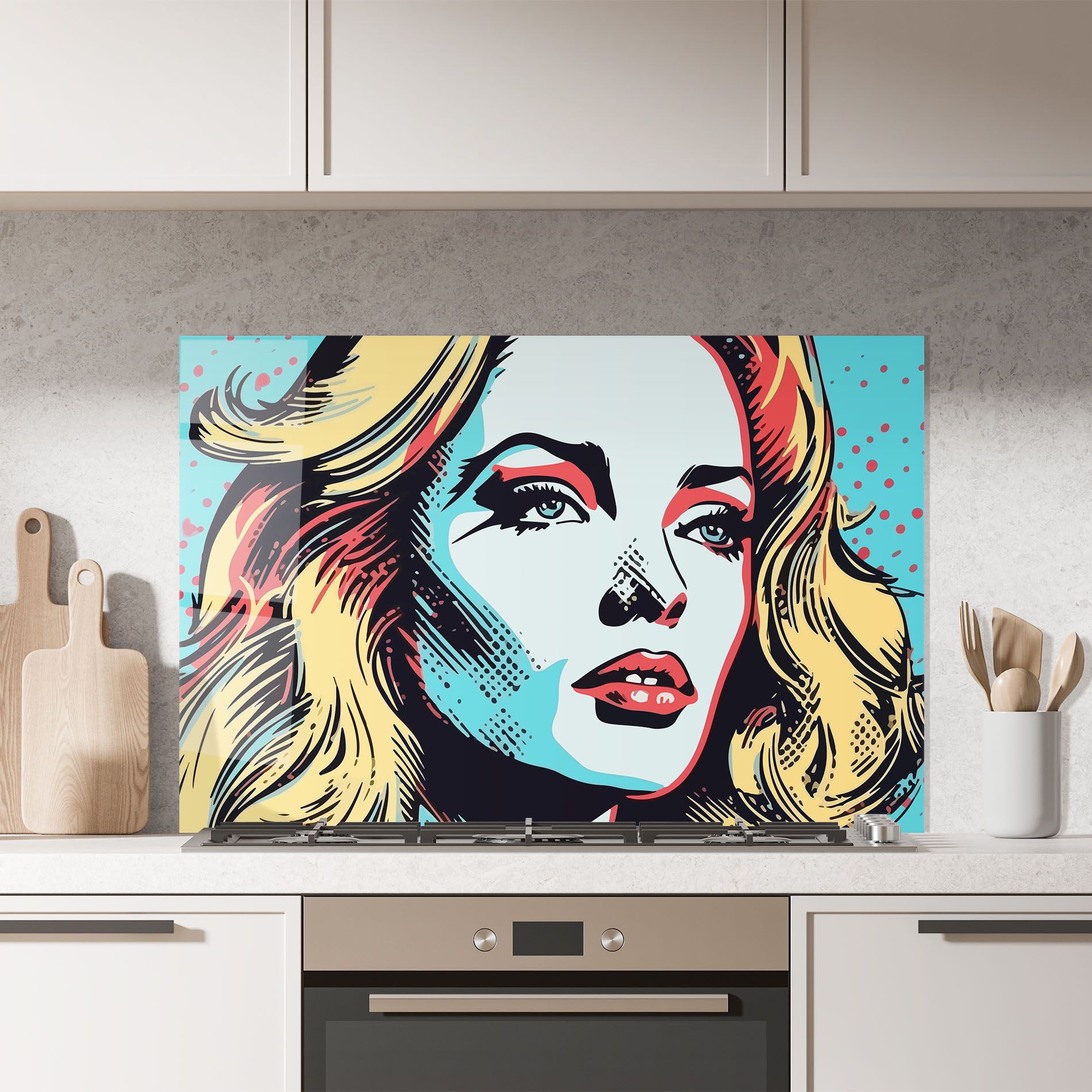 Pop Art Lady mockup 7