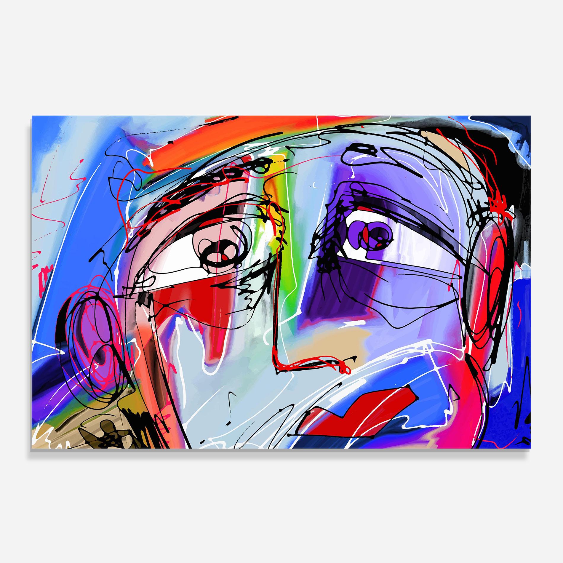 Panou Sticla Bucatarie Color Mix Face mockup 0