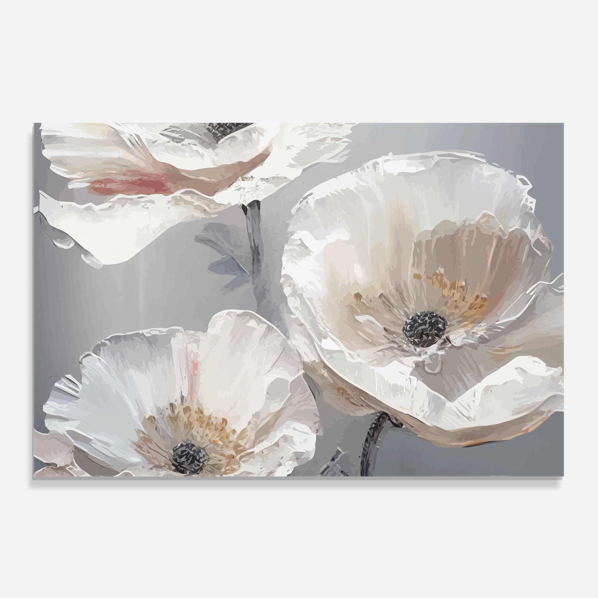 Panou Sticla Bucatarie Cream Mix Flower mockup 0