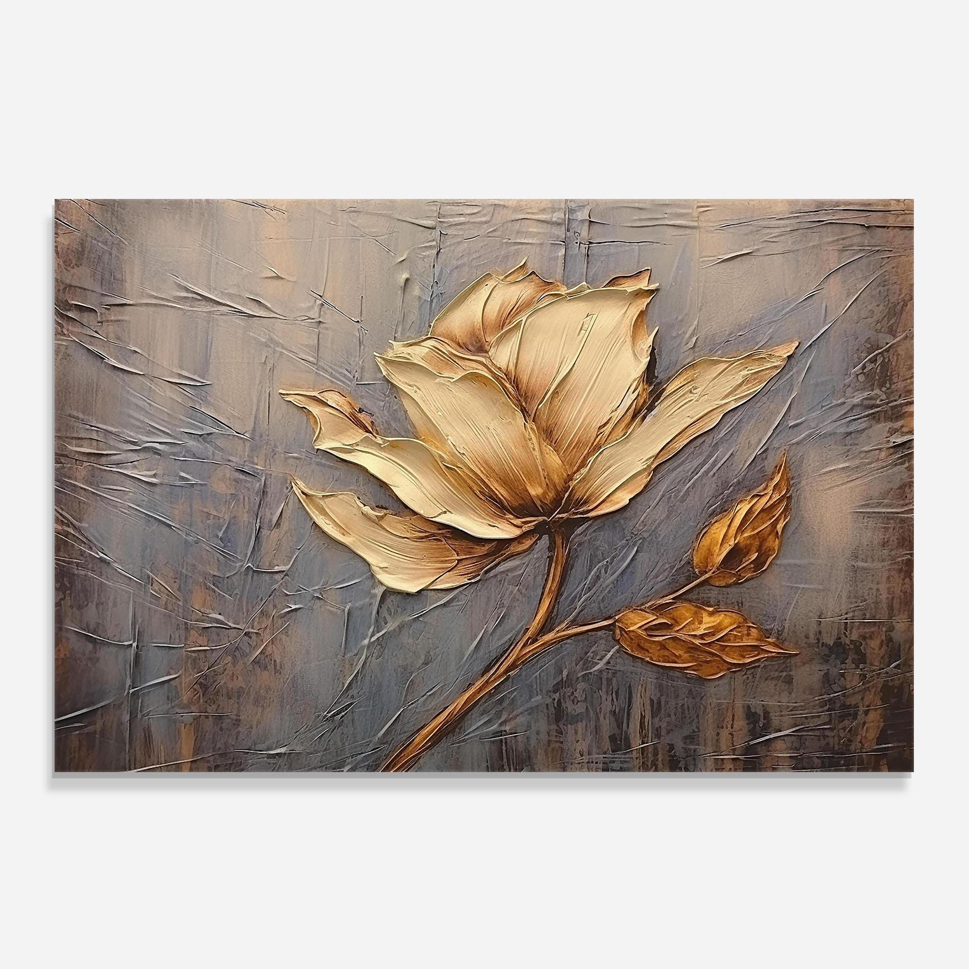 Panou Sticla Bucatarie Cream Rose On Blue mockup 0