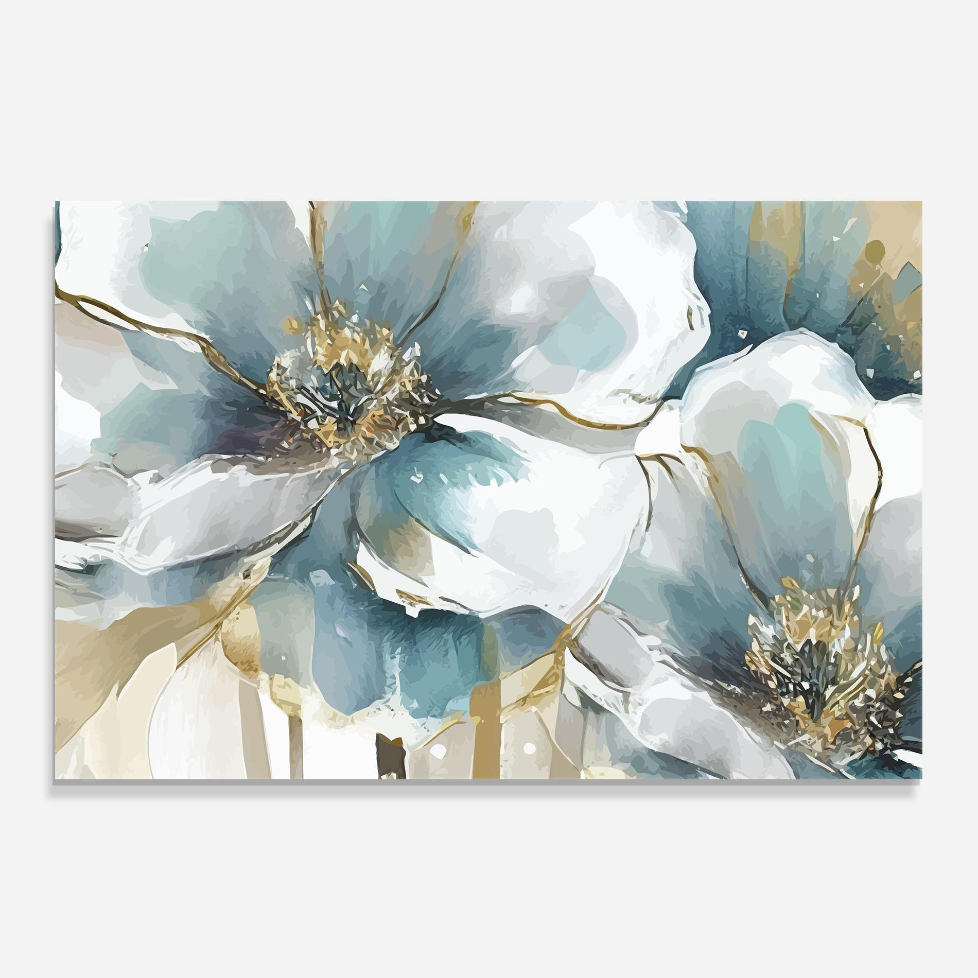 Panou Sticla Bucatarie Flower Mix Art mockup 0