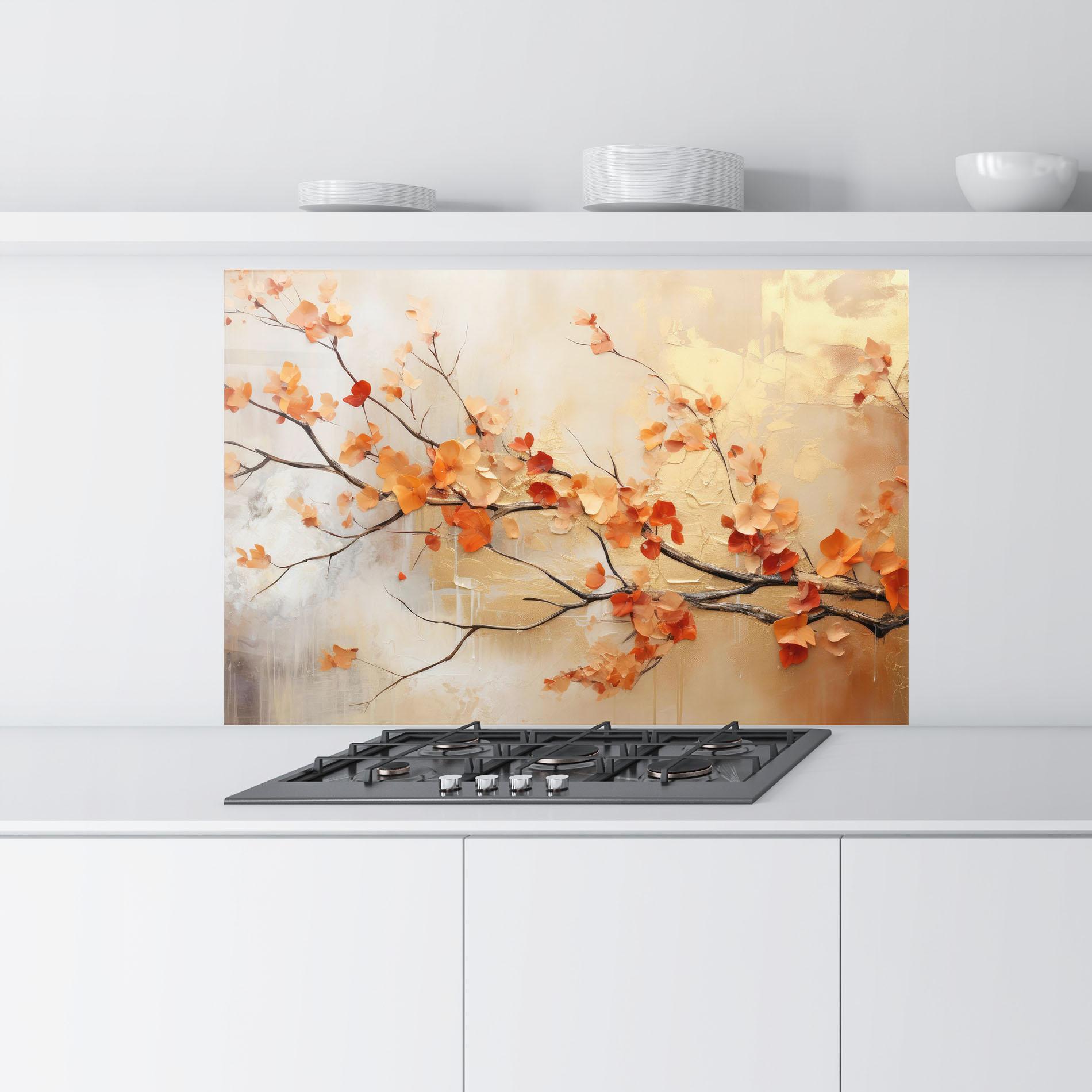 Panou Sticla Bucatarie Autumn Nature Art mockup 9