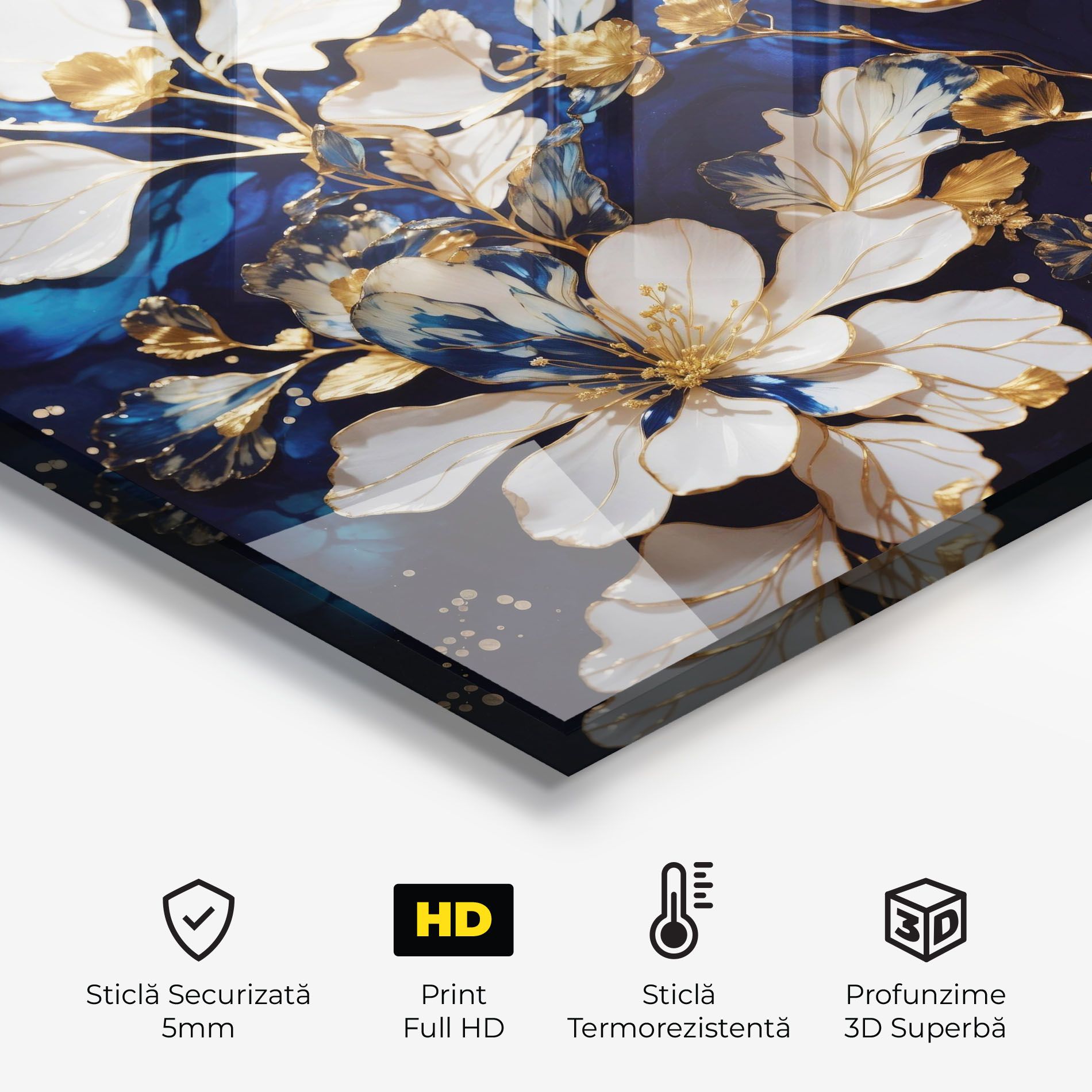 Beautiful Golden White Rose mockup 2