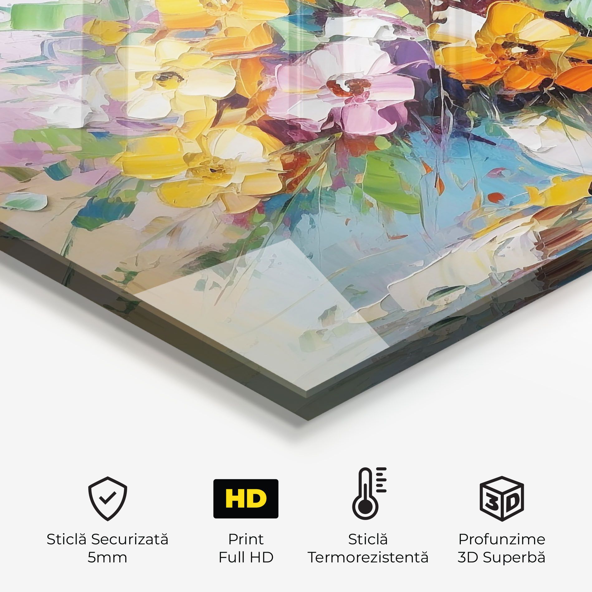 Colorfull Flowers Painting mockup 2