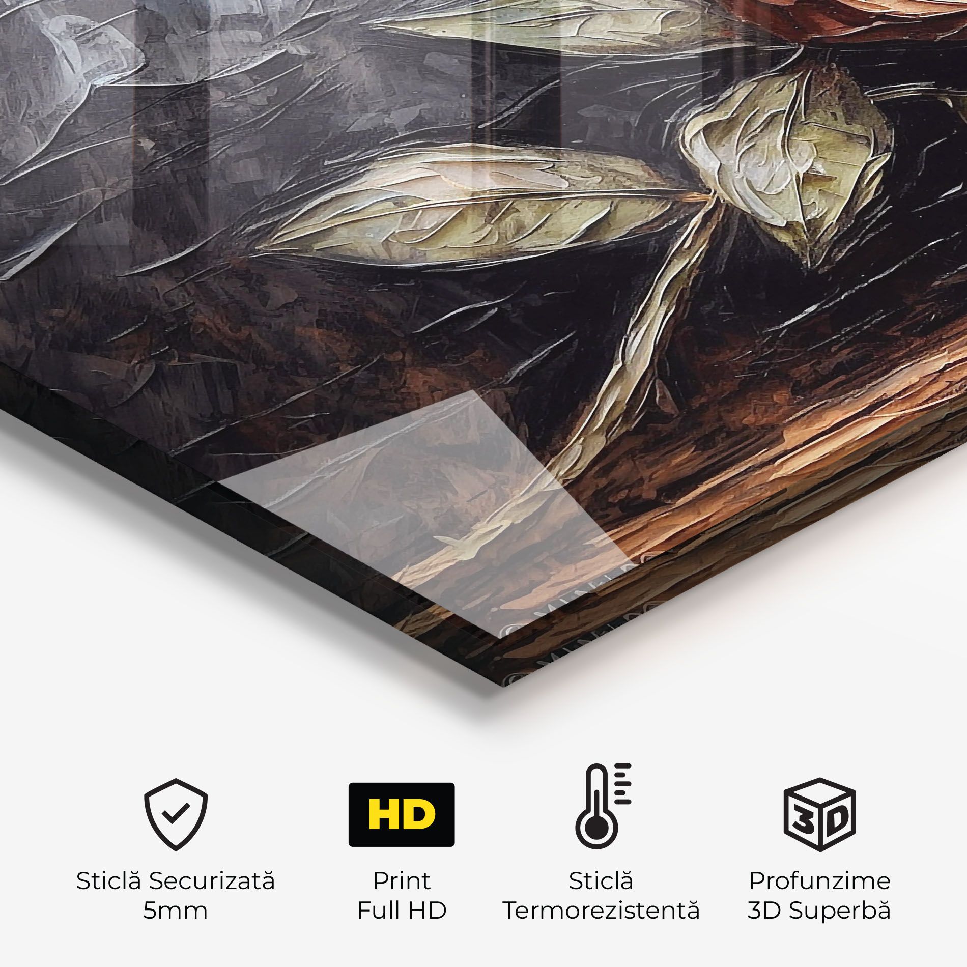 Dirty Red Rose Art mockup 2