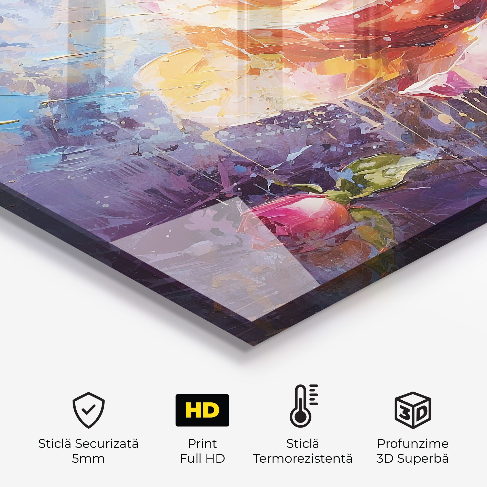 Orange Pink Peony Art mockup 2