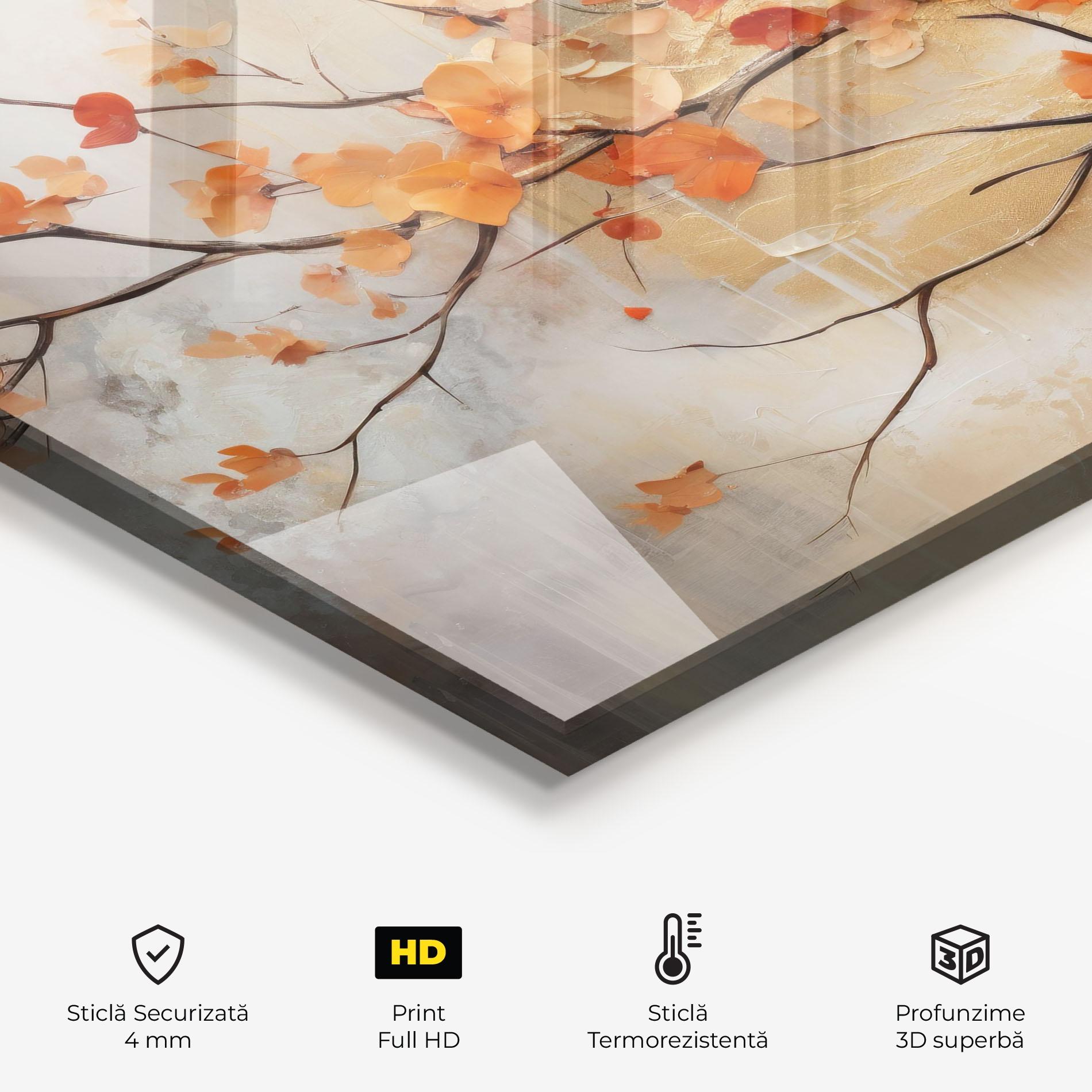 Panou Sticla Bucatarie Autumn Nature Art mockup 2