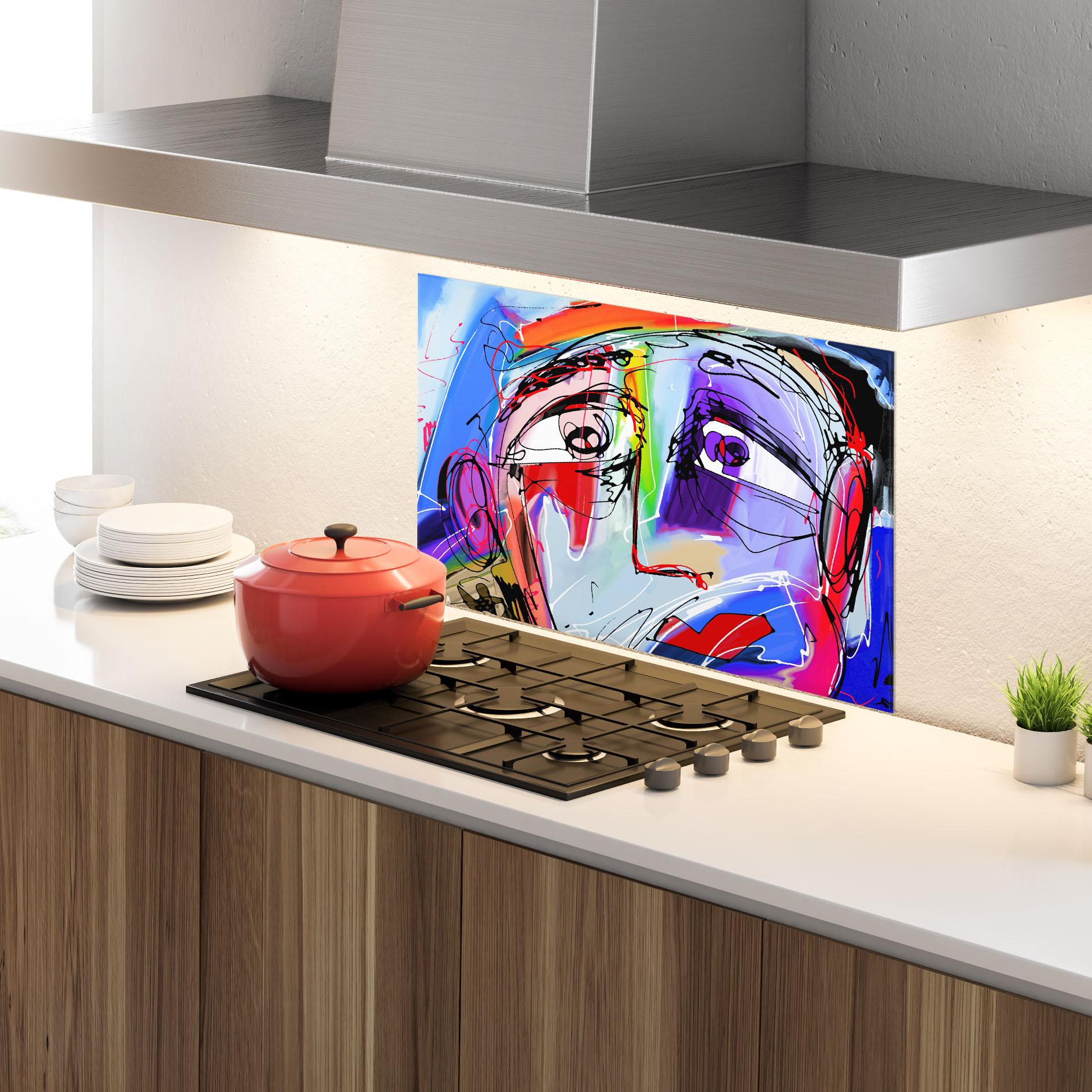 Panou Sticla Bucatarie Color Mix Face mockup 4