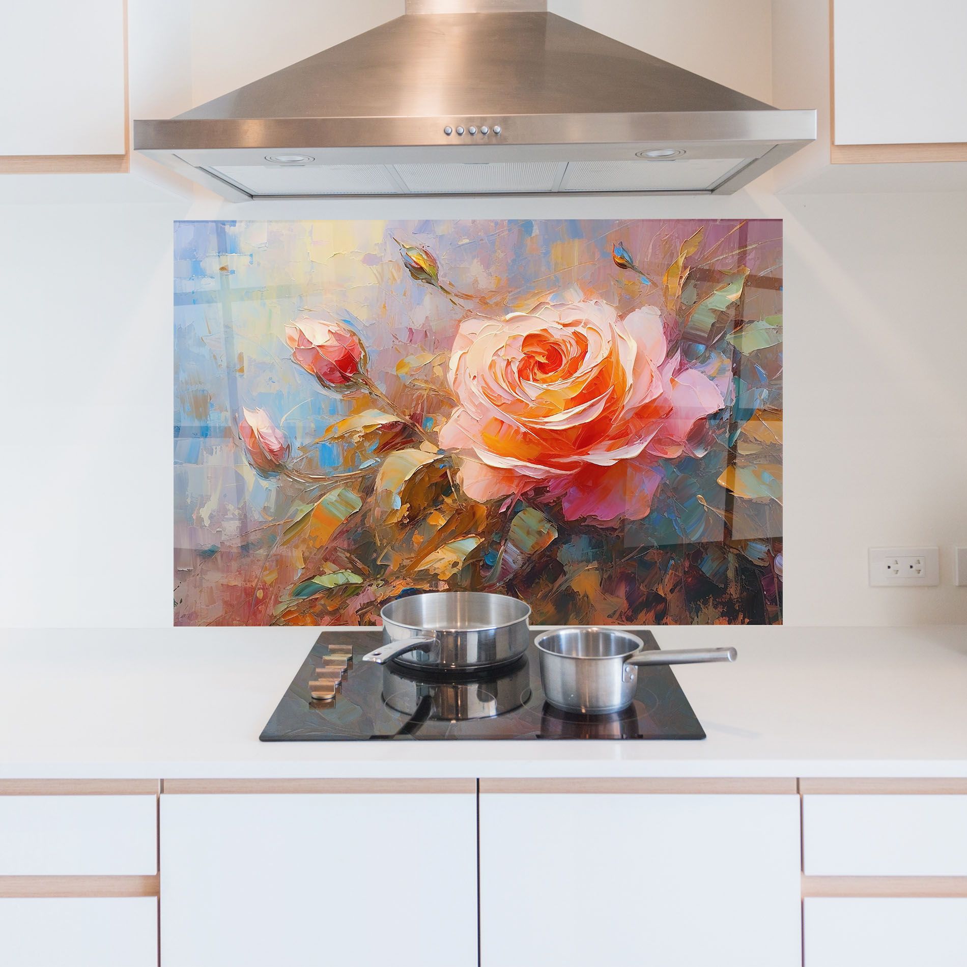 Light Pink Rose Art mockup 5