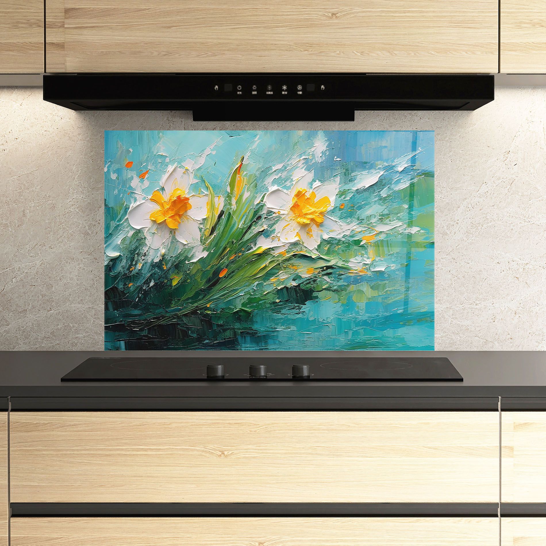 Abstract Flower Painting mockup 3