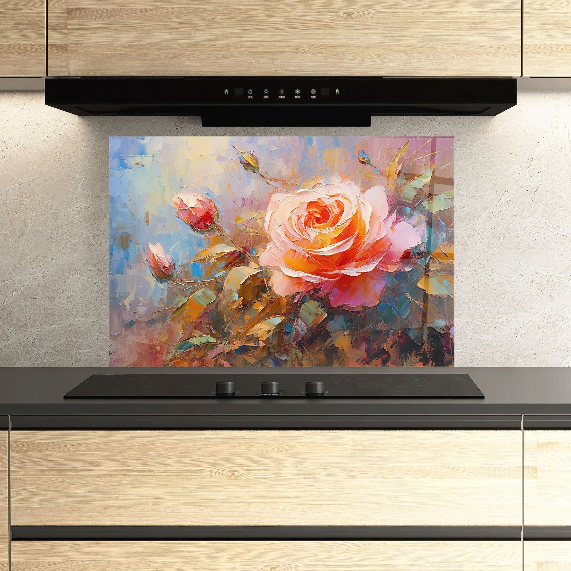 Light Pink Rose Art mockup 3