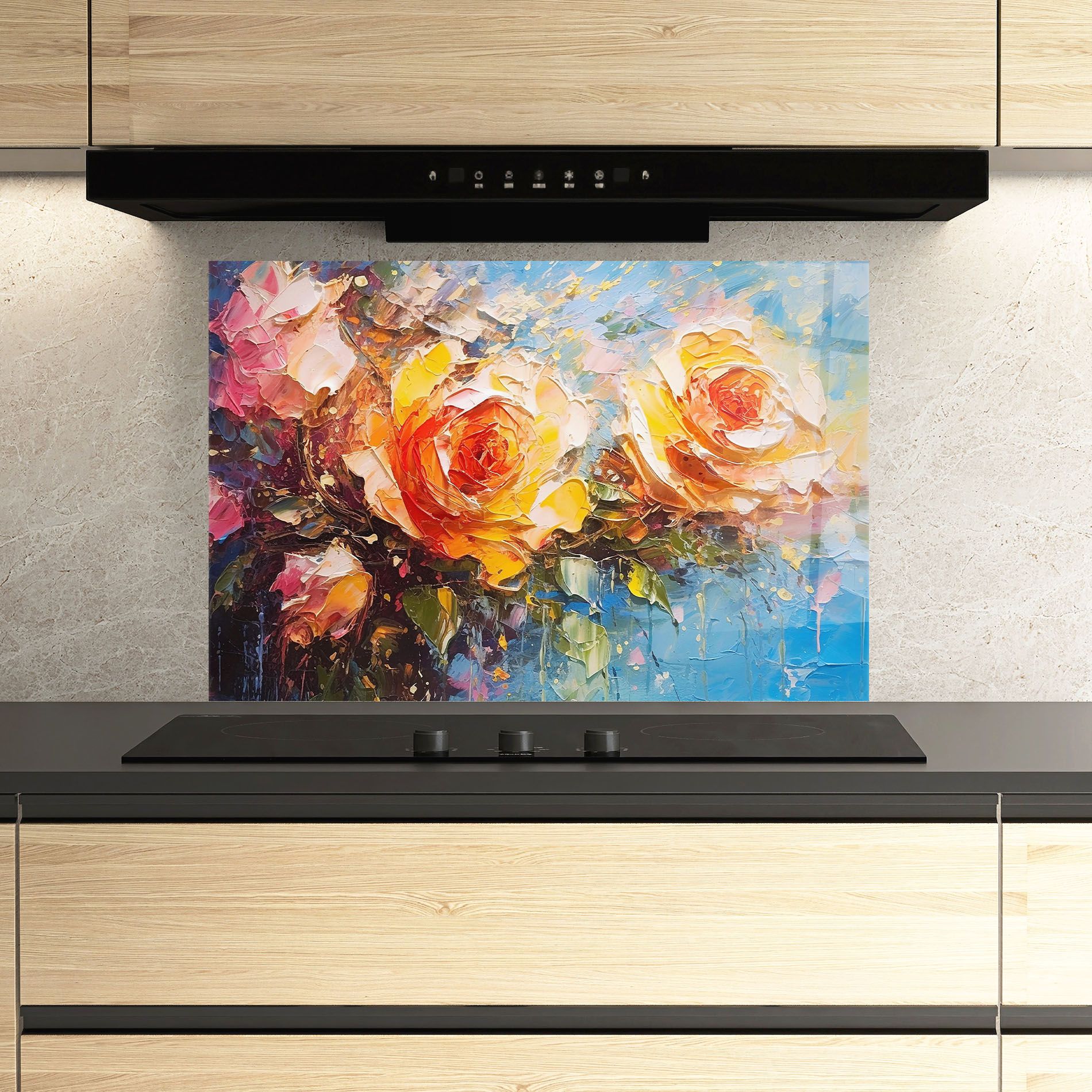 Orange Roses Painting mockup 3