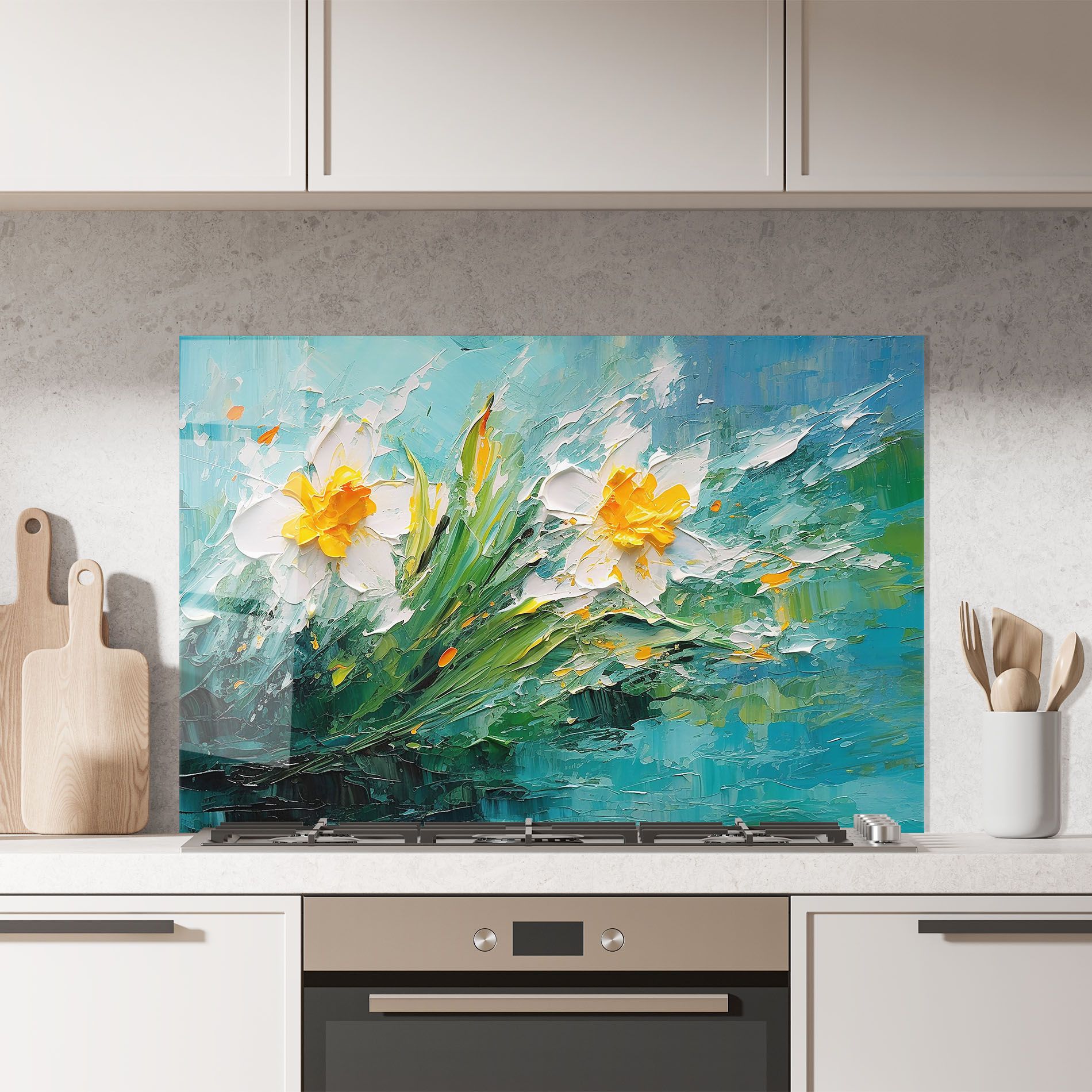 Abstract Flower Painting mockup 7