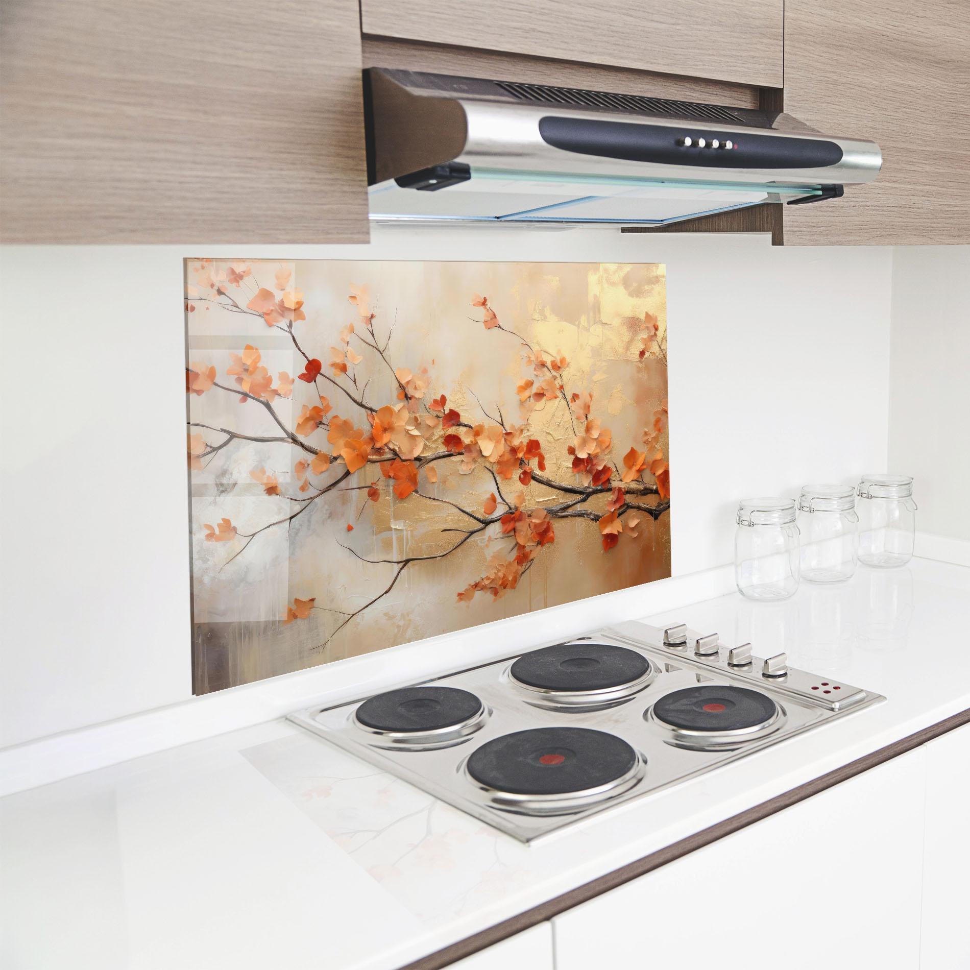 Panou Sticla Bucatarie Autumn Nature Art mockup 8