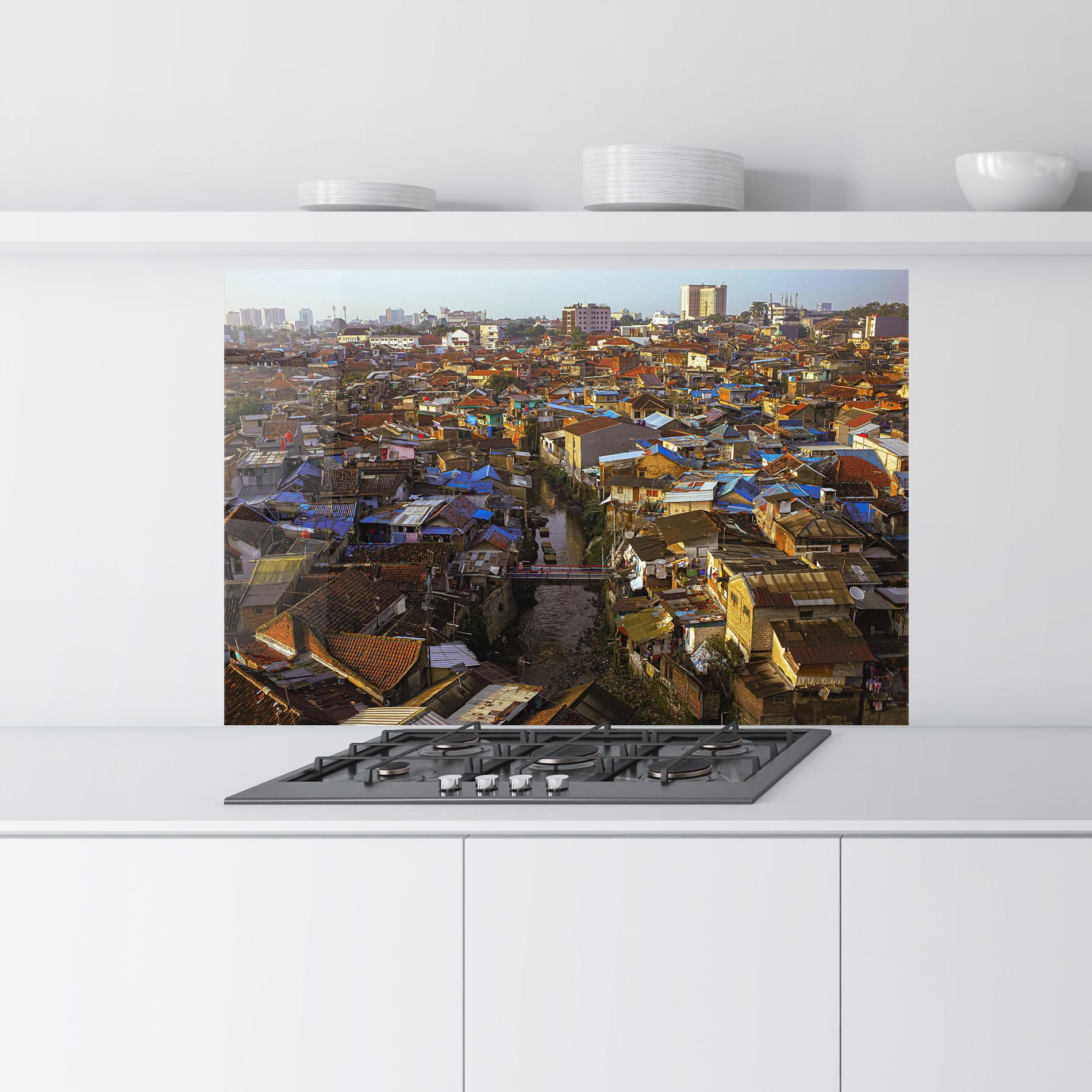 Panou Sticla Bucatarie Bandung Golden Hour mockup 9