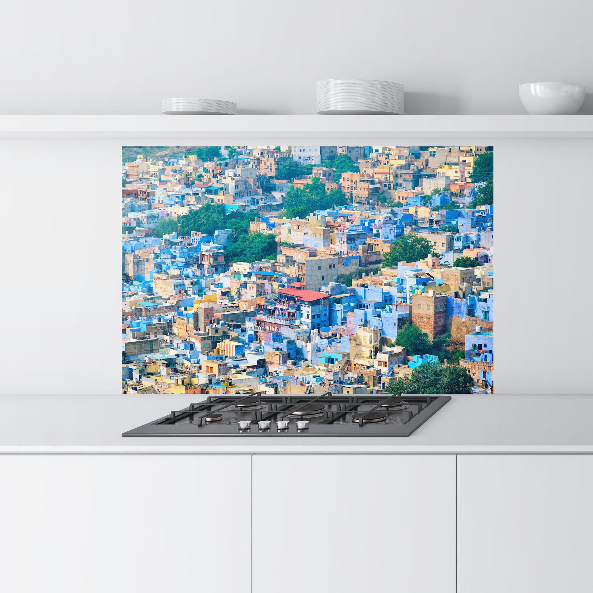 Panou Sticla Bucatarie Building Rajasthan India mockup 9