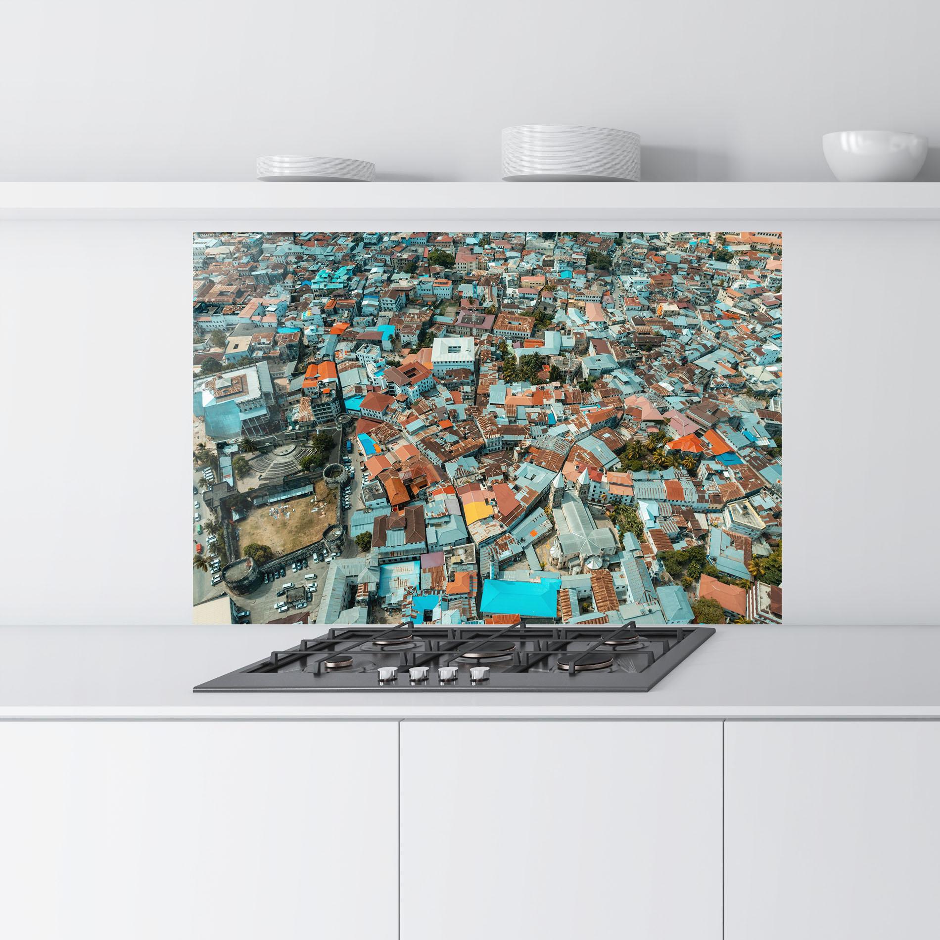 Panou Sticla Bucatarie Island View Tanzania mockup 9