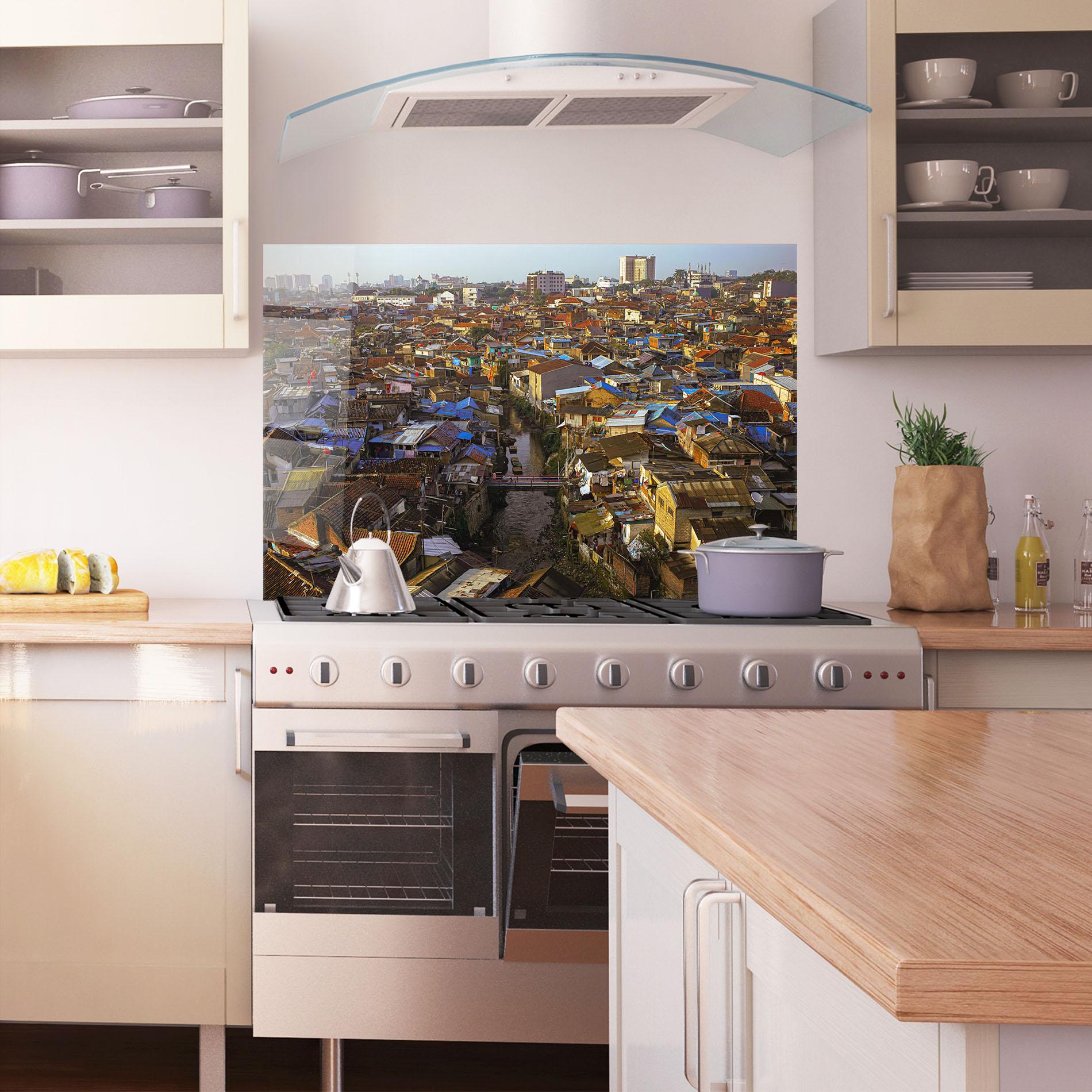 Panou Sticla Bucatarie Bandung Golden Hour mockup 1