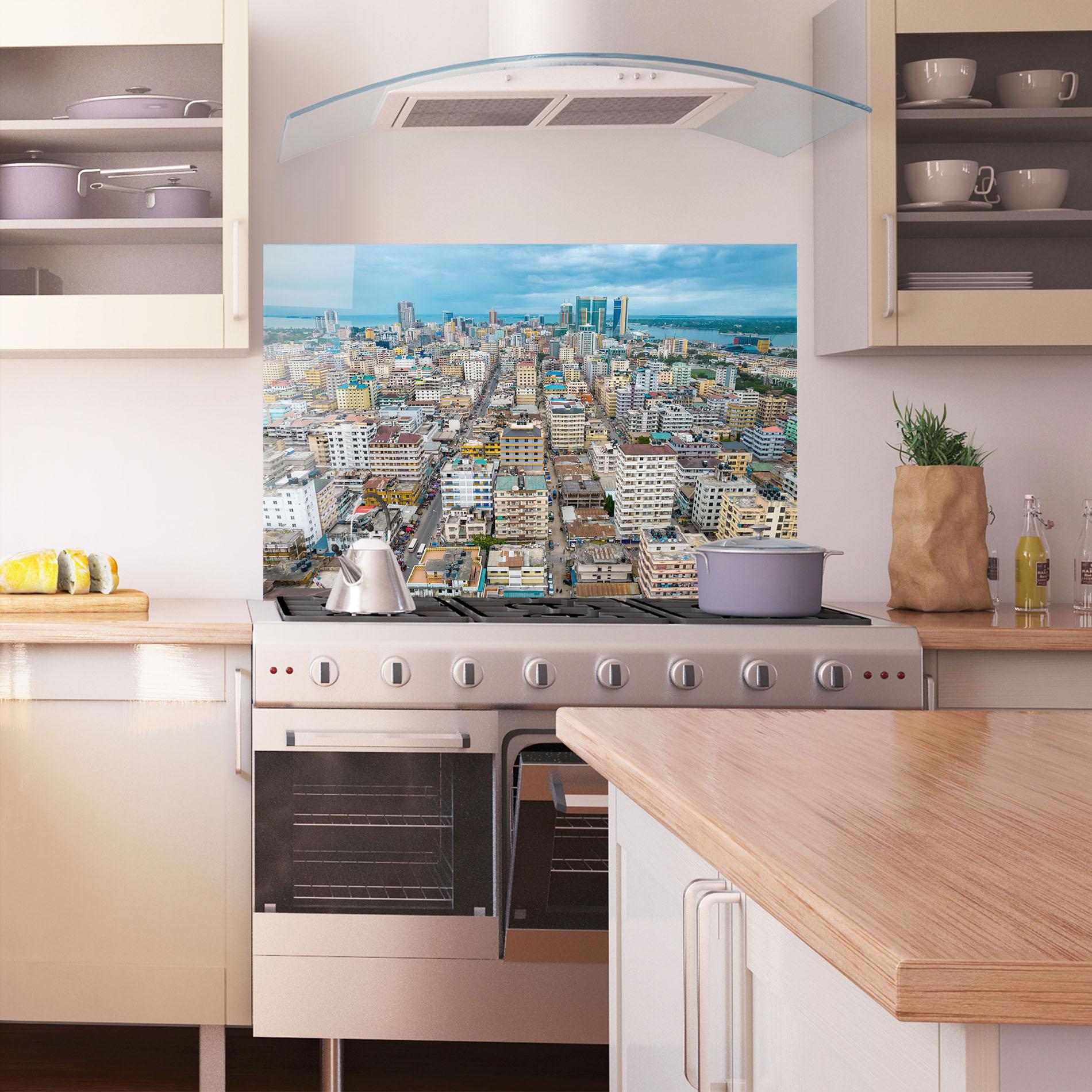 Panou Sticla Bucatarie Tanzania Building View mockup 1