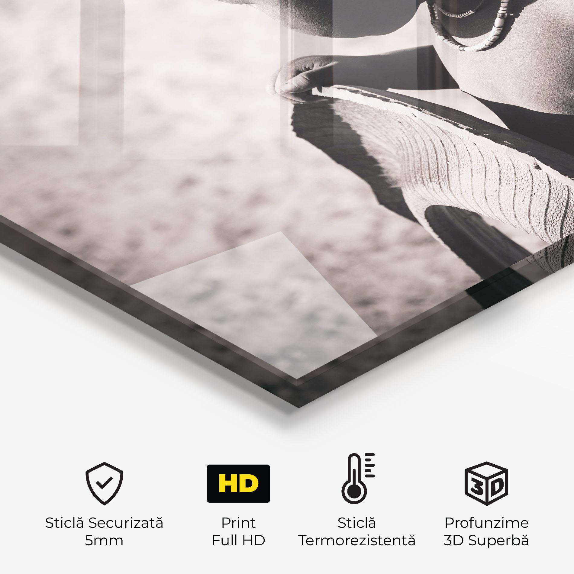 Panou Sticla Bucatarie African Little Child mockup 2