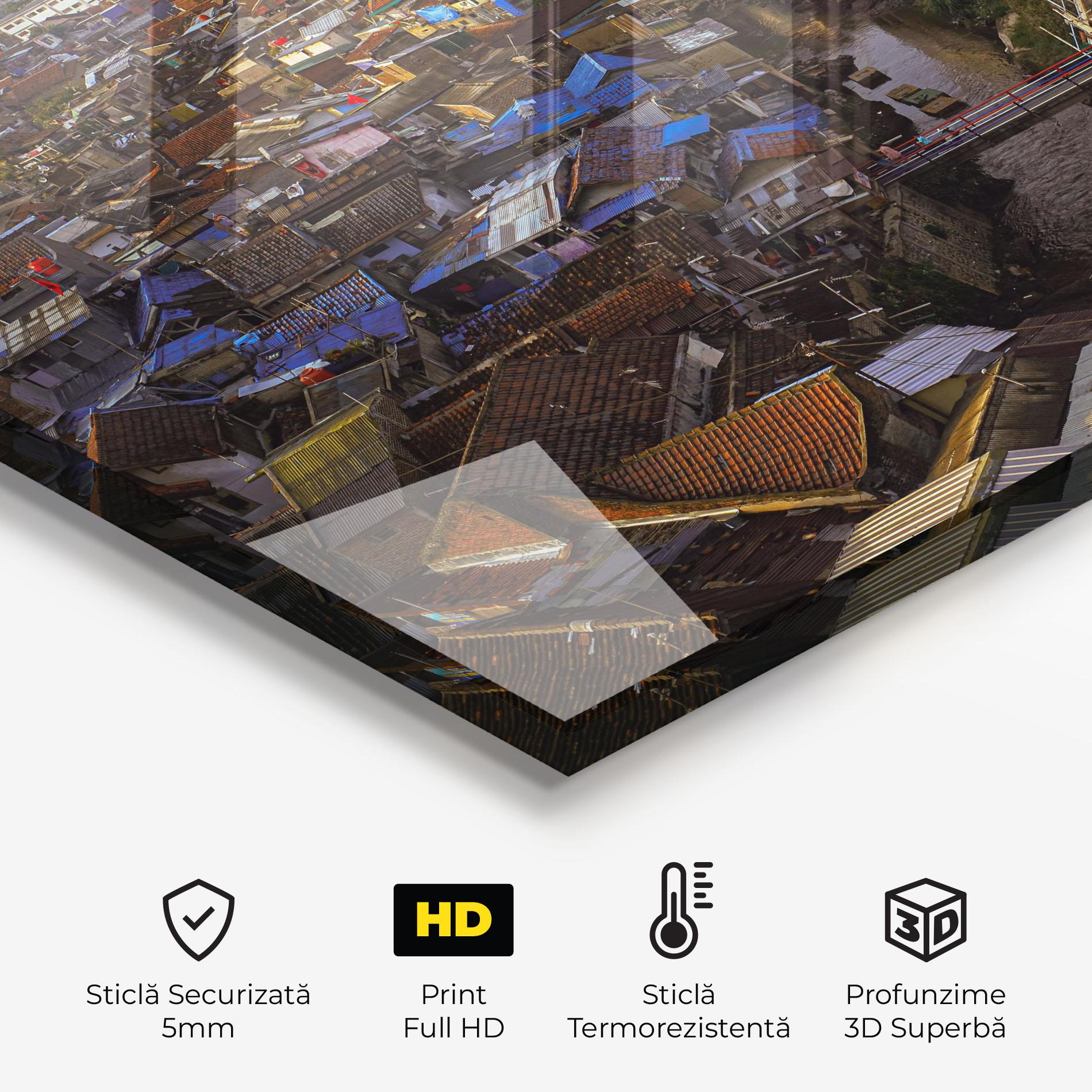 Panou Sticla Bucatarie Bandung Golden Hour mockup 2