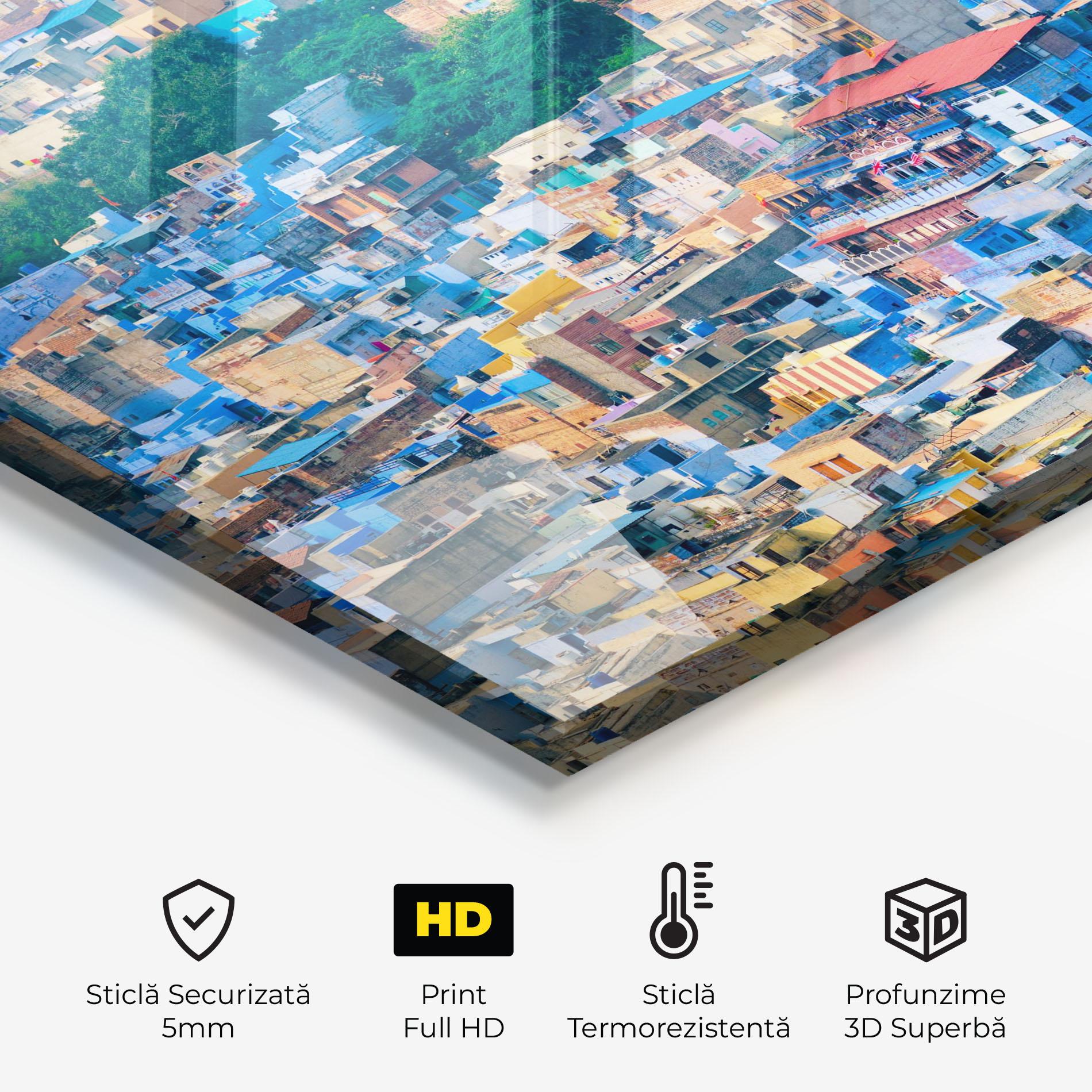 Panou Sticla Bucatarie Building Rajasthan India mockup 2