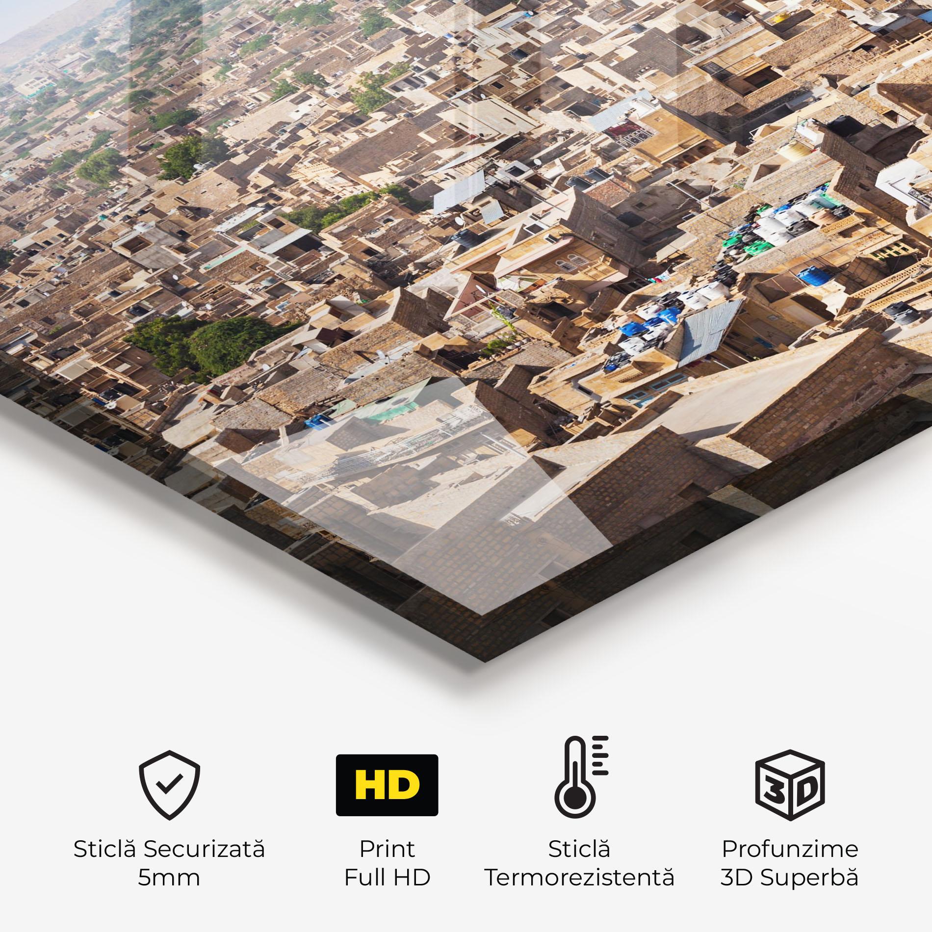 Panou Sticla Bucatarie Jaisalmer Panorama View mockup 2