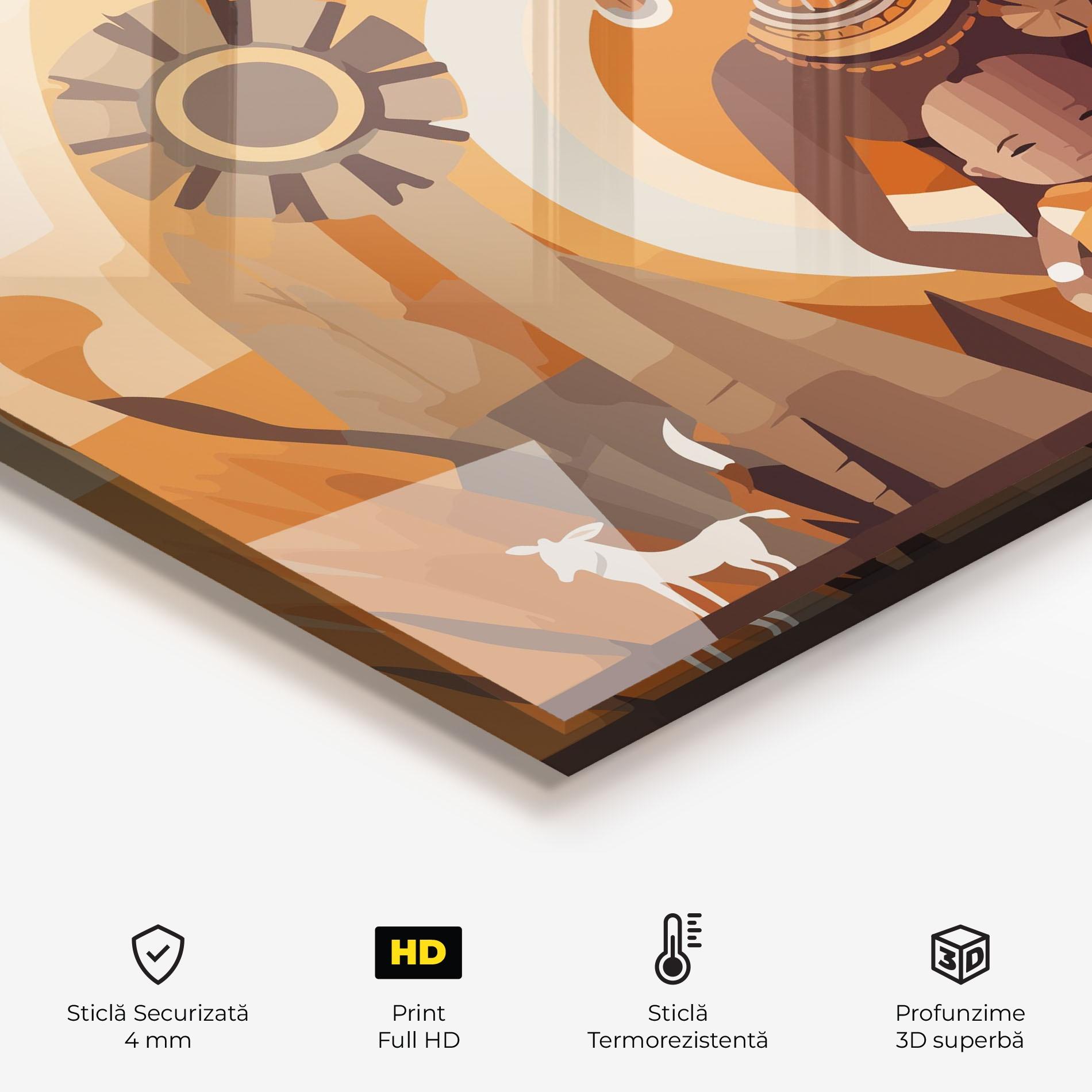 Panou Sticla Bucatarie African Baby mockup 2