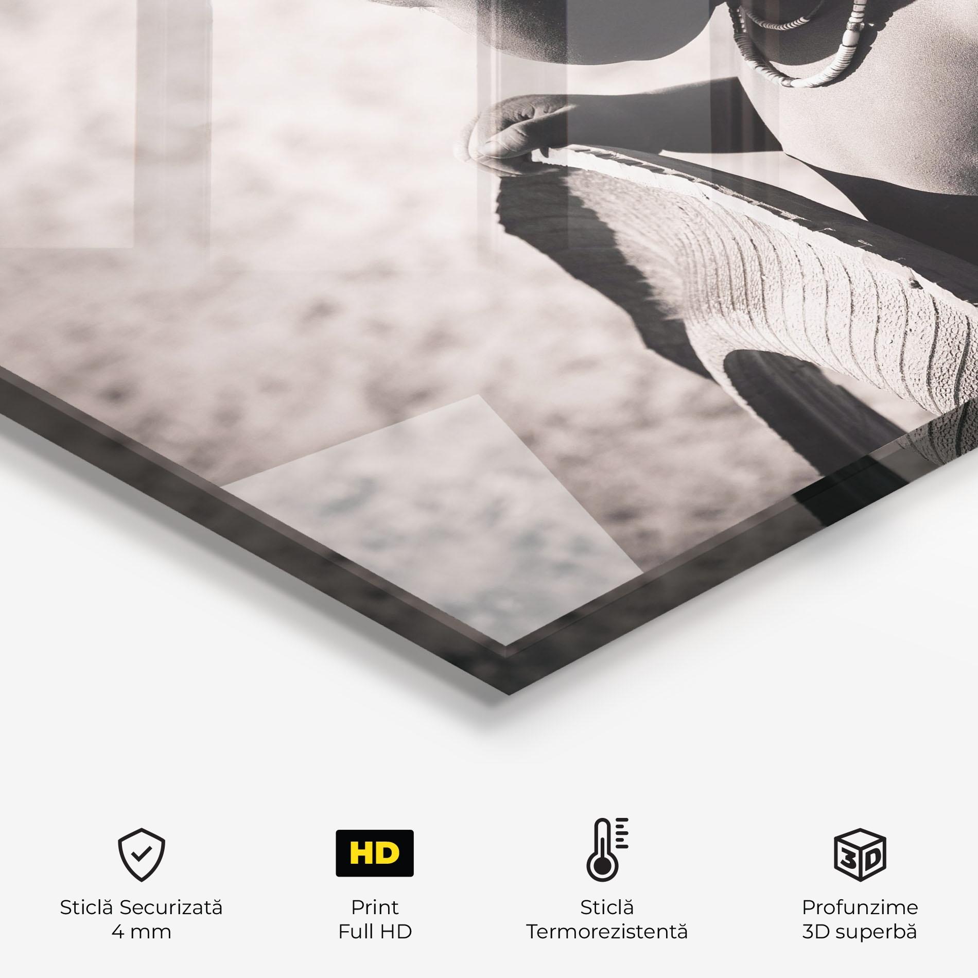 Panou Sticla Bucatarie African Little Child mockup 2