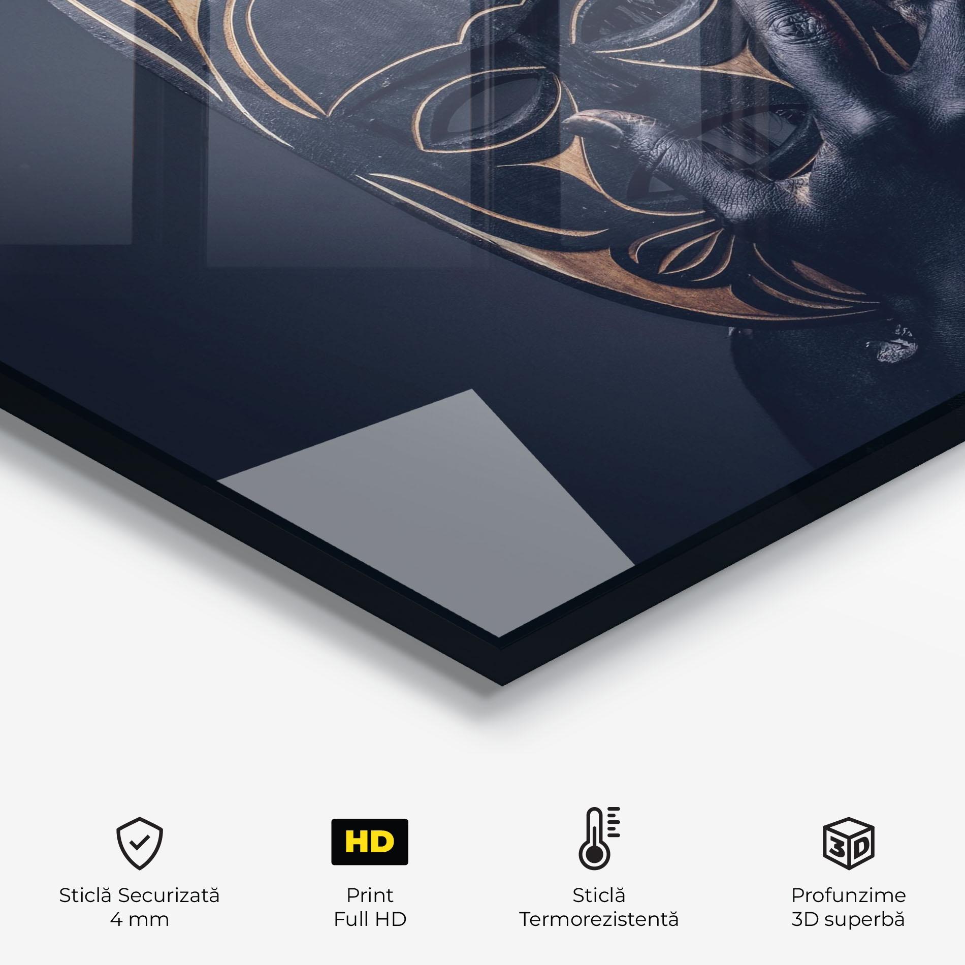 Panou Sticla Bucatarie African Tribe Costume mockup 2