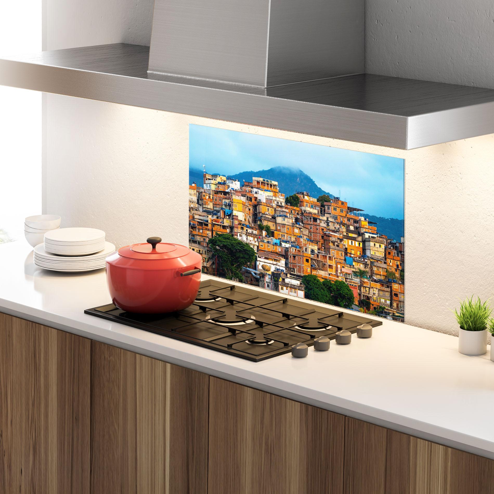 Panou Sticla Bucatarie Sunset Brazil mockup 4