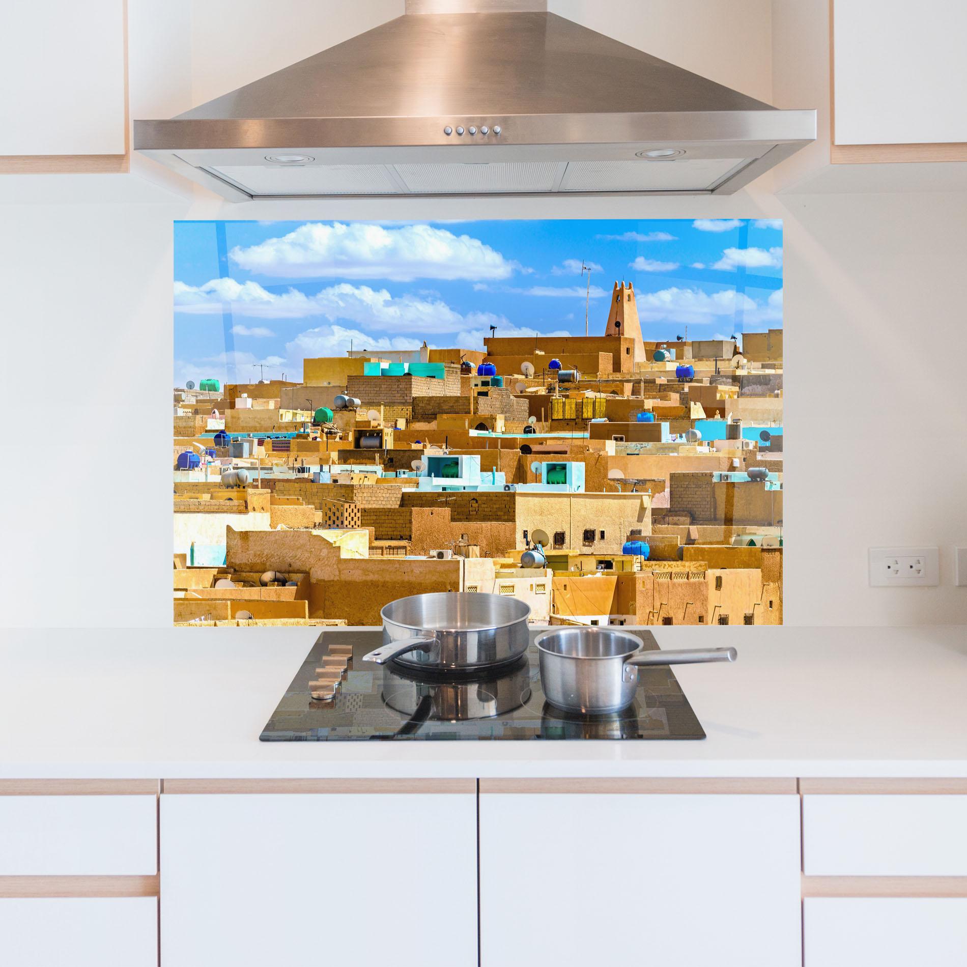 Panou Sticla Bucatarie Atteuf Ancient Town mockup 5