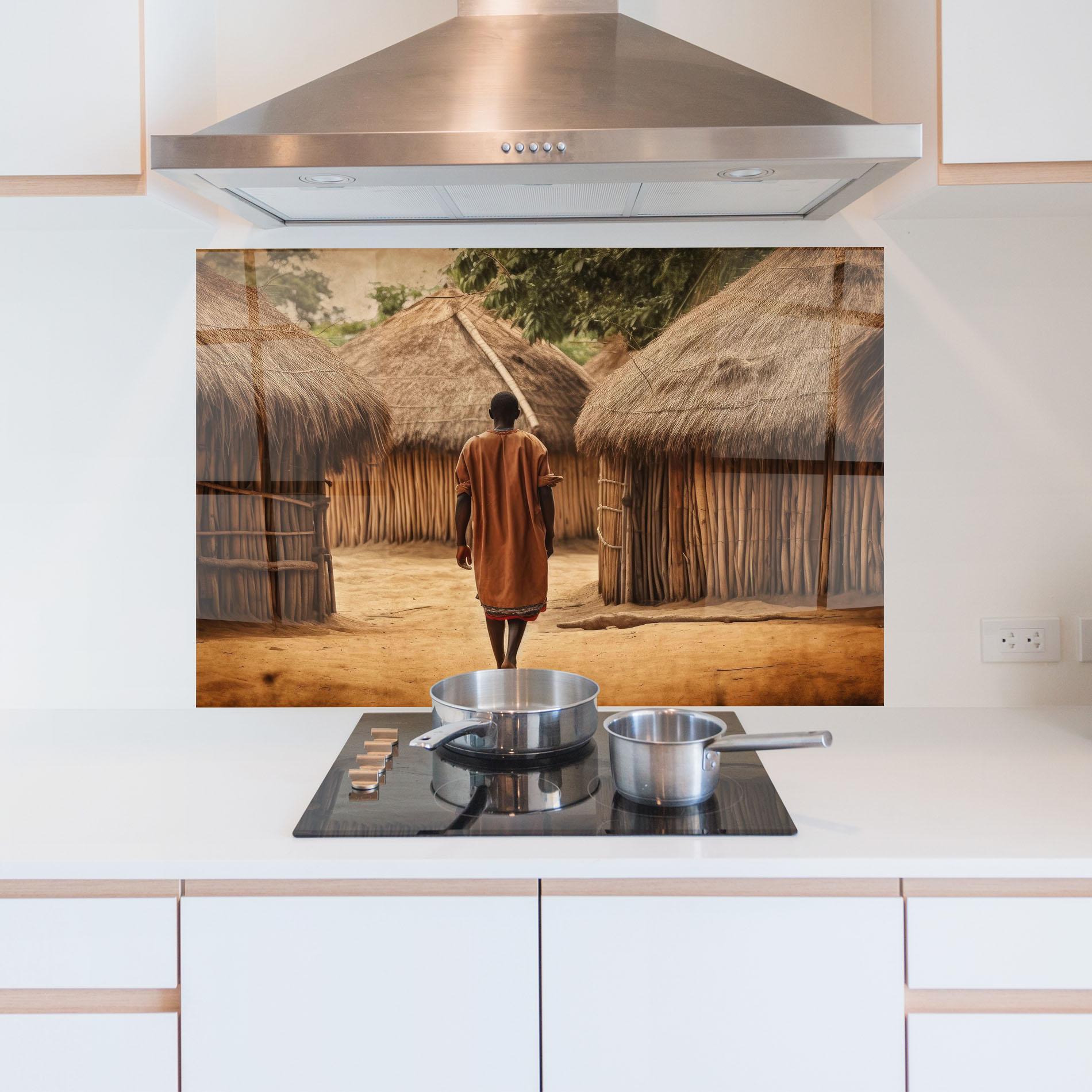 Panou Sticla Bucatarie Native Strong Man mockup 5