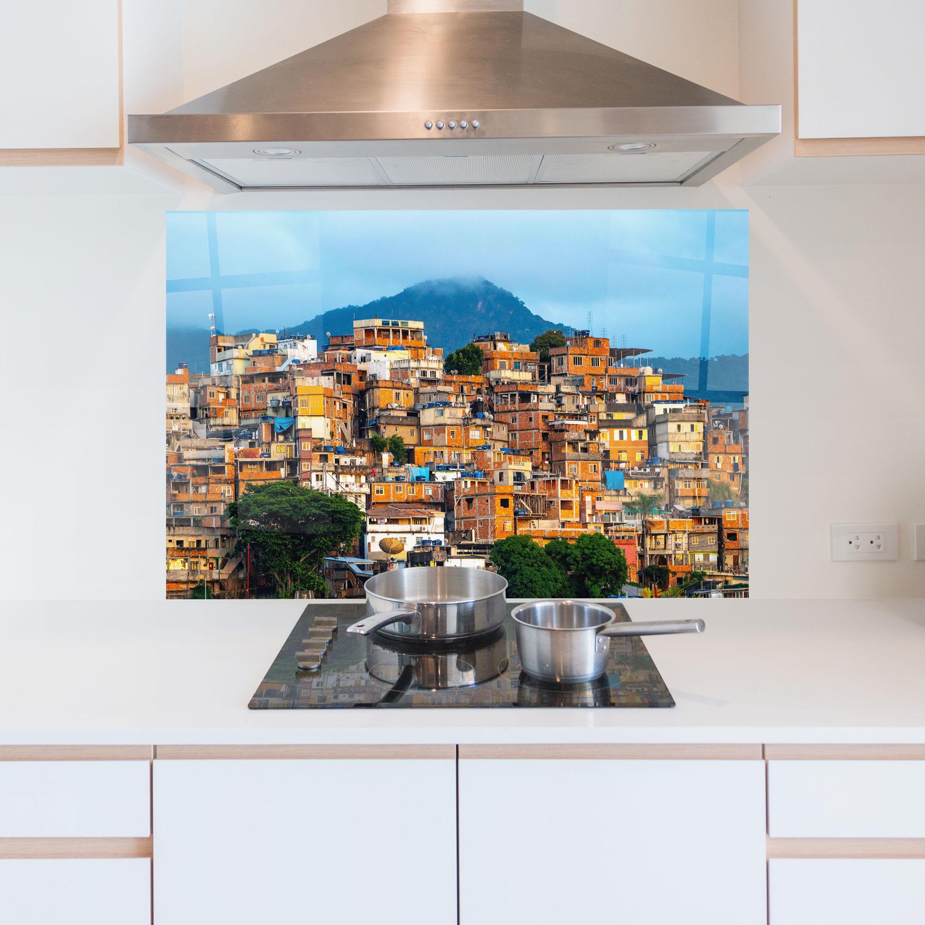 Panou Sticla Bucatarie Sunset Brazil mockup 5