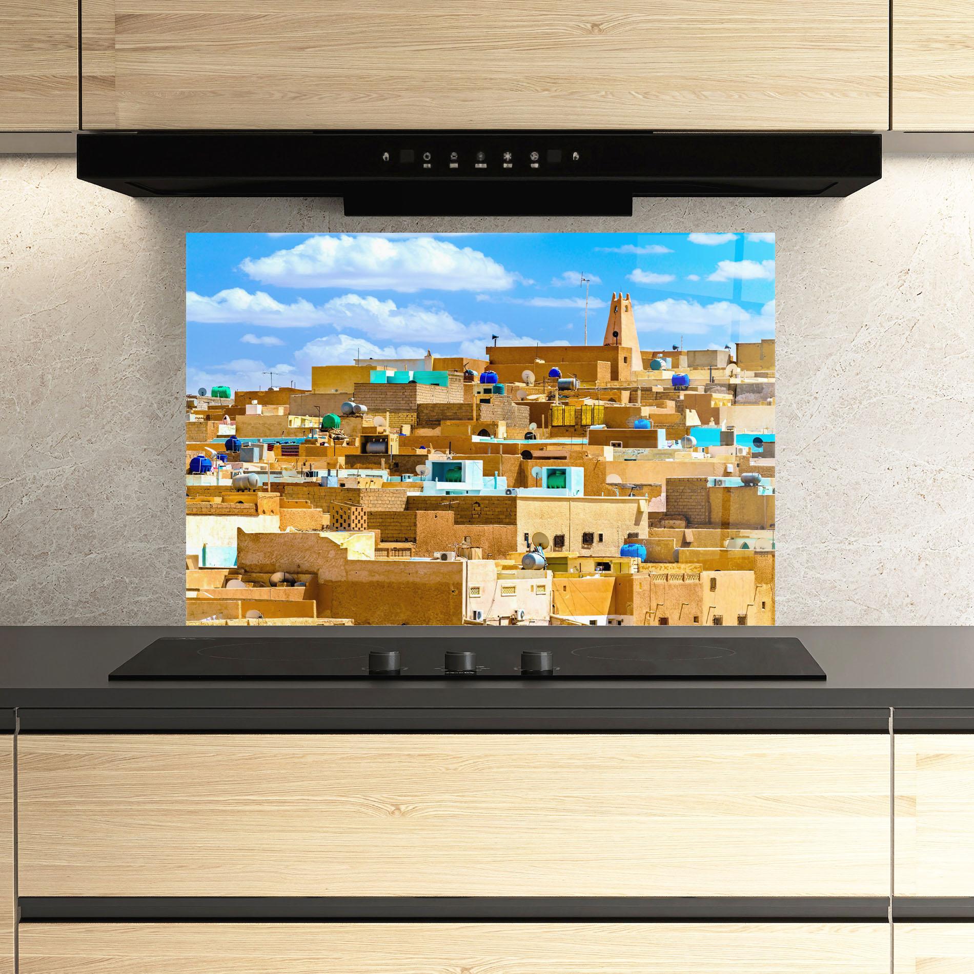 Panou Sticla Bucatarie Atteuf Ancient Town mockup 3