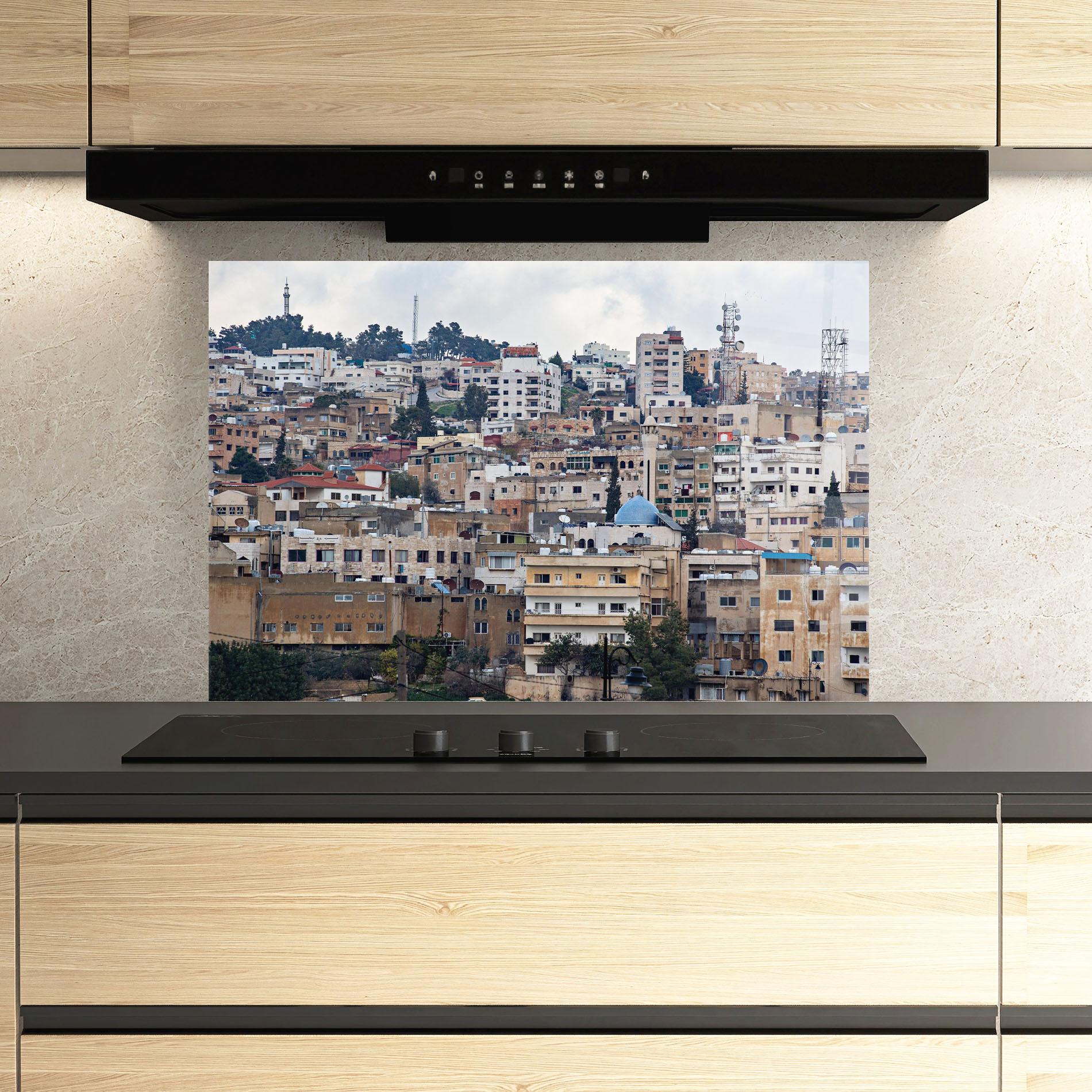 Panou Sticla Bucatarie Jersh Modern Town mockup 3