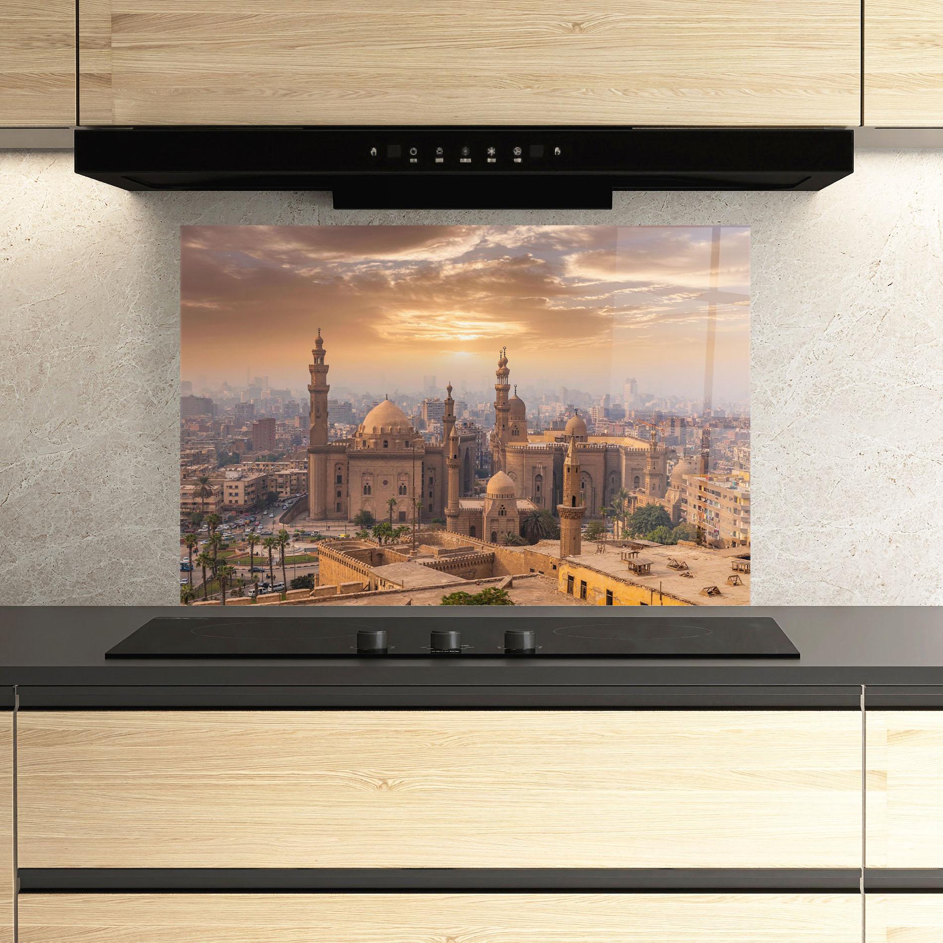 Panou Sticla Bucatarie Mosque Madrasa View mockup 3