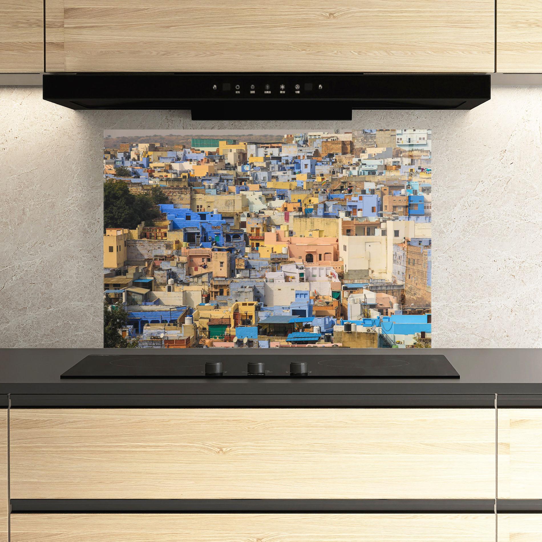 Panou Sticla Bucatarie Rajasthan View India mockup 3